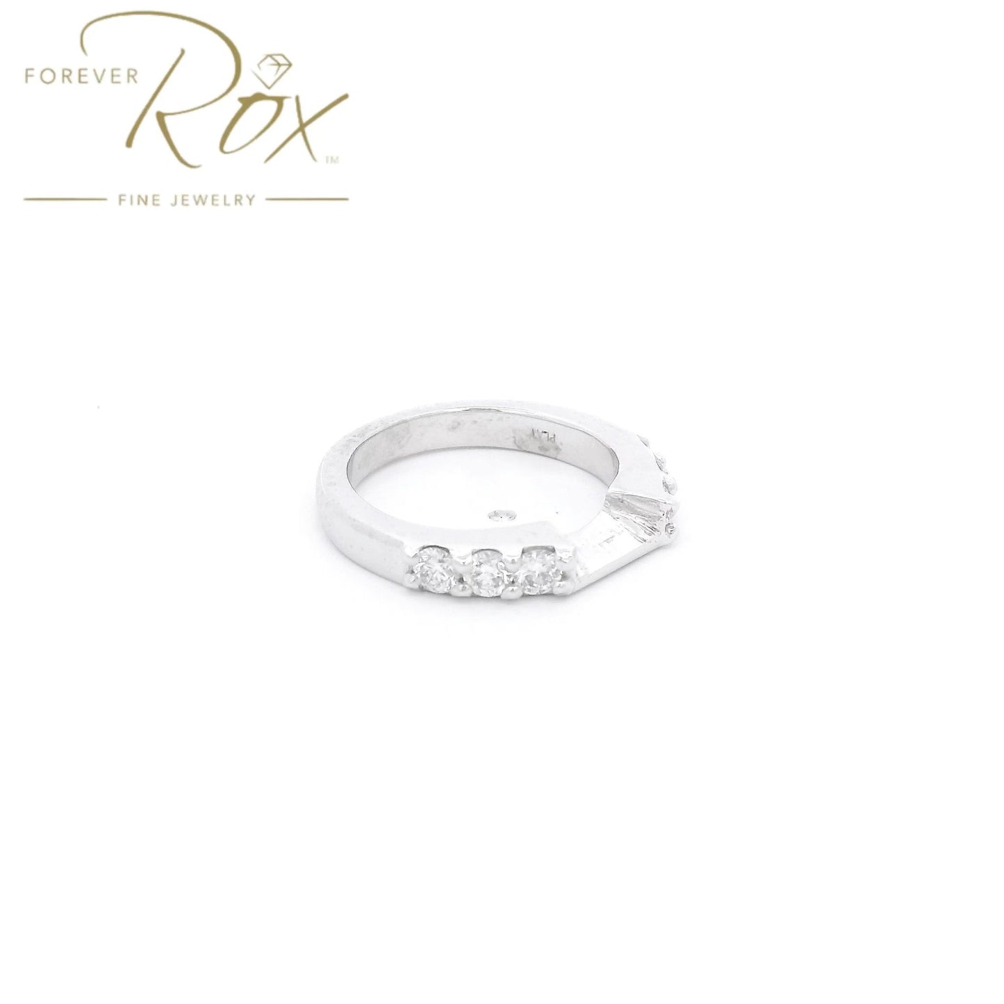 Custom Platinum Perfect Fit Diamond Wedding Band - Forever Rox Fine Jewelry