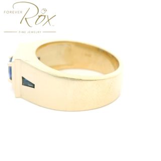 Custom Sapphire Mens Ring - Forever Rox