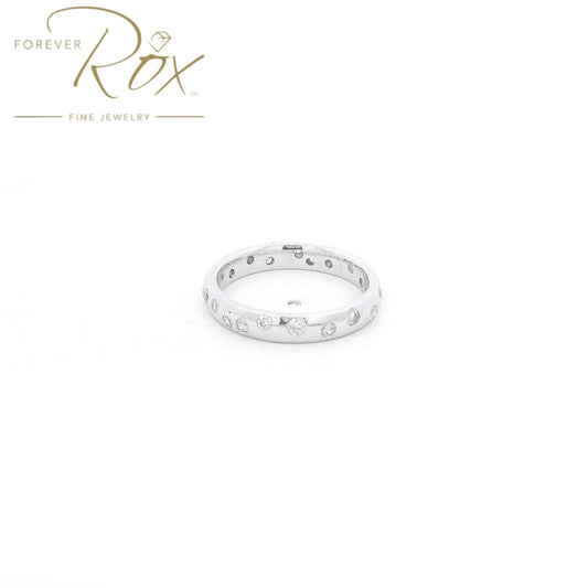 Custom Scattered Flush Set Diamond Band - Forever Rox Fine Jewelry
