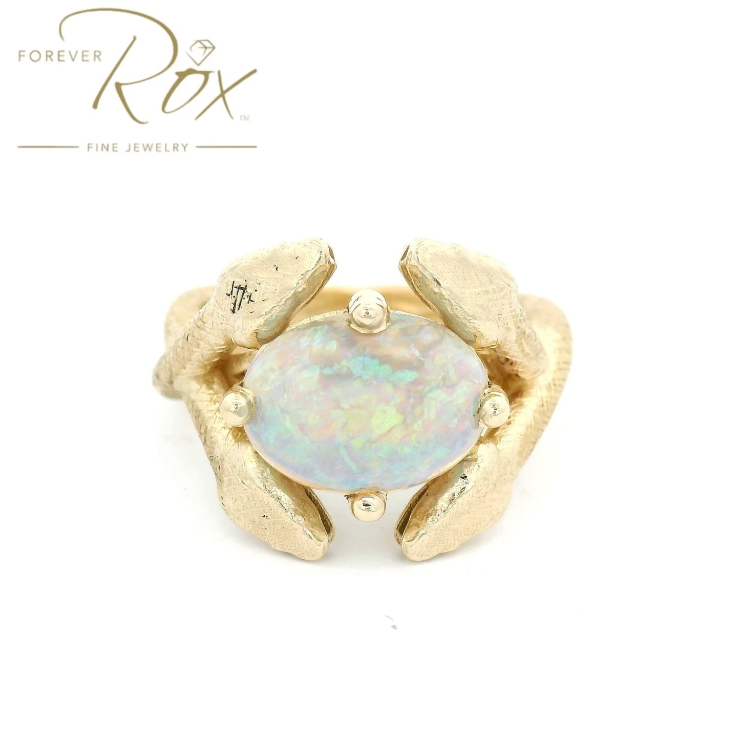 Custom Snake Opal Ring - Forever Rox