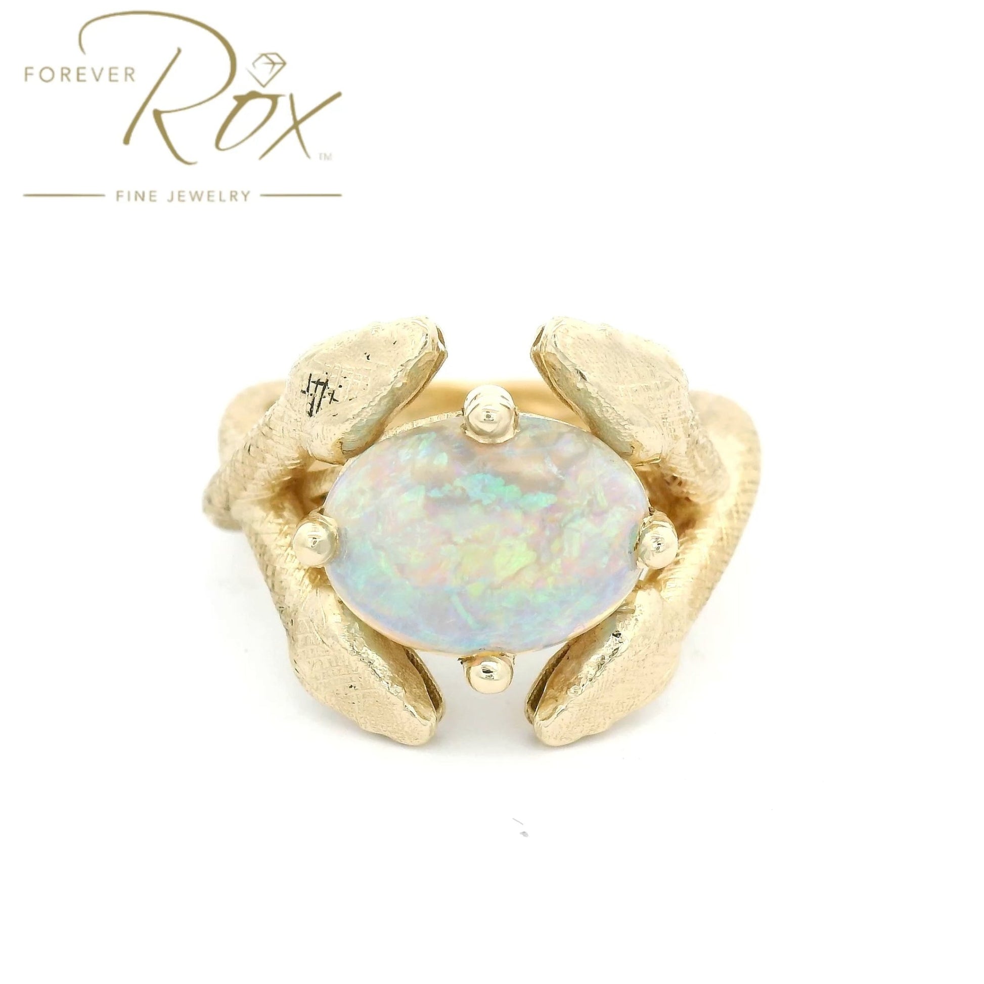 Custom Snake Opal Ring - Forever Rox