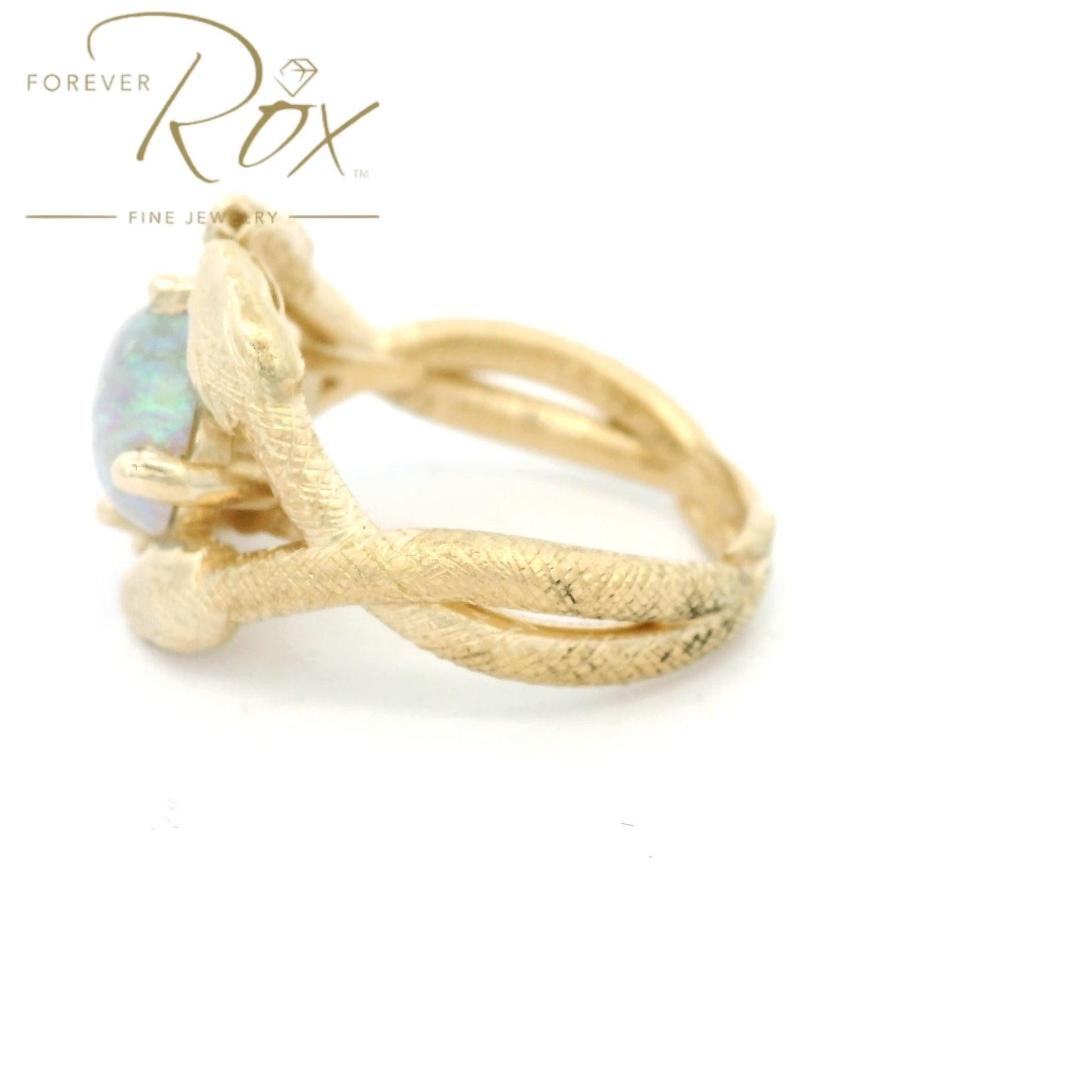 Custom Snake Opal Ring - Forever Rox