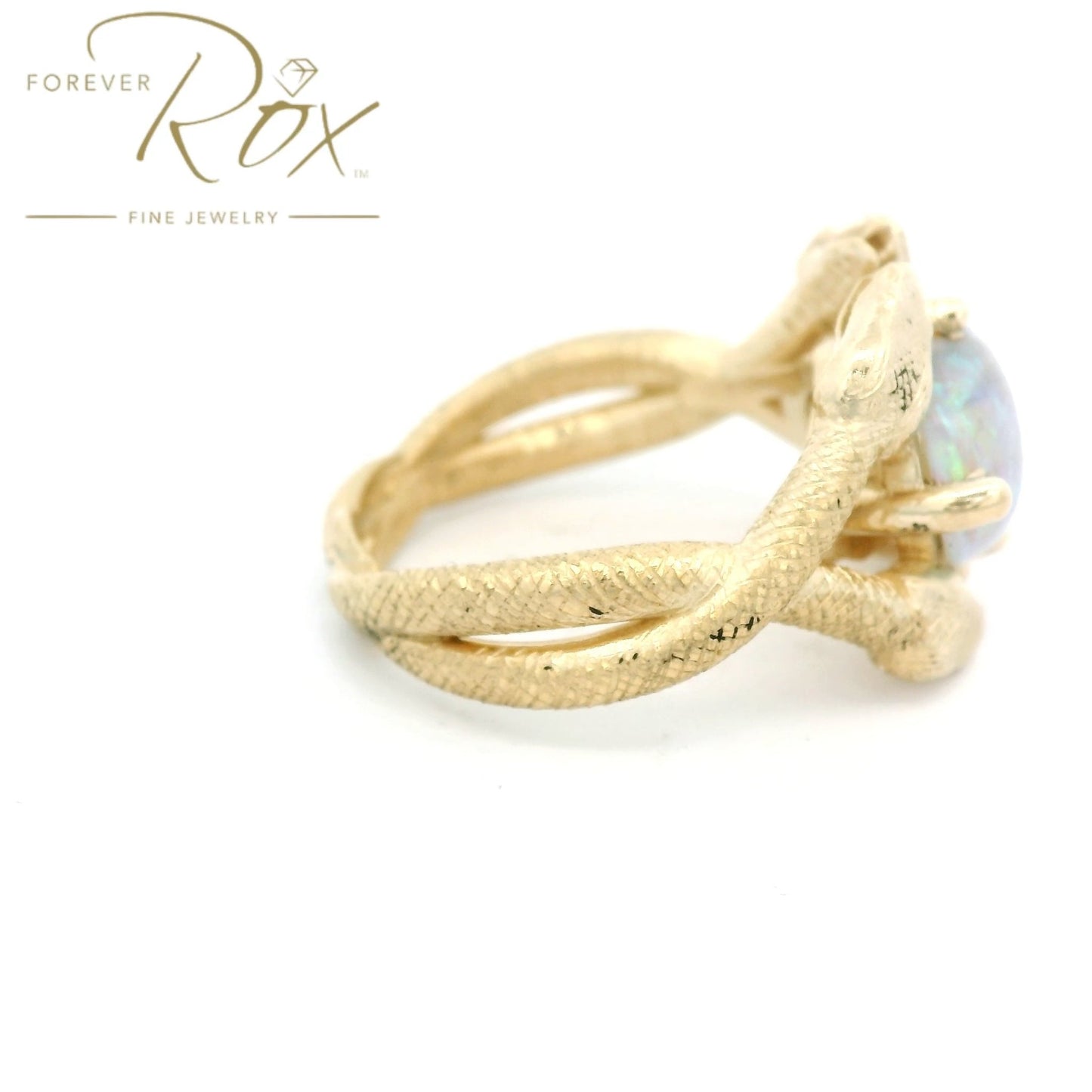 Custom Snake Opal Ring - Forever Rox