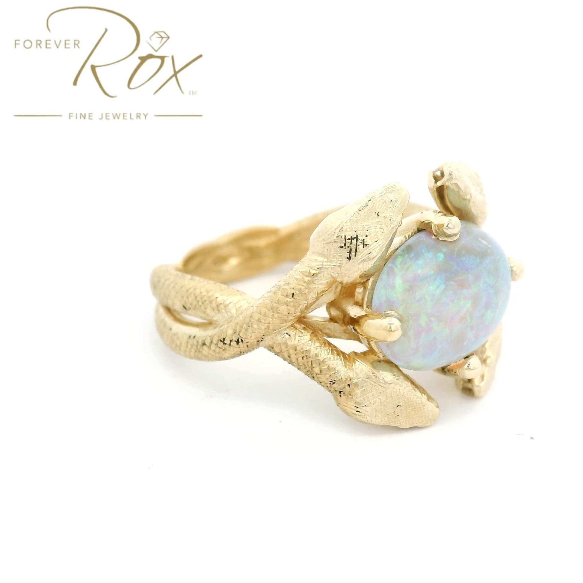 Custom Snake Opal Ring - Forever Rox