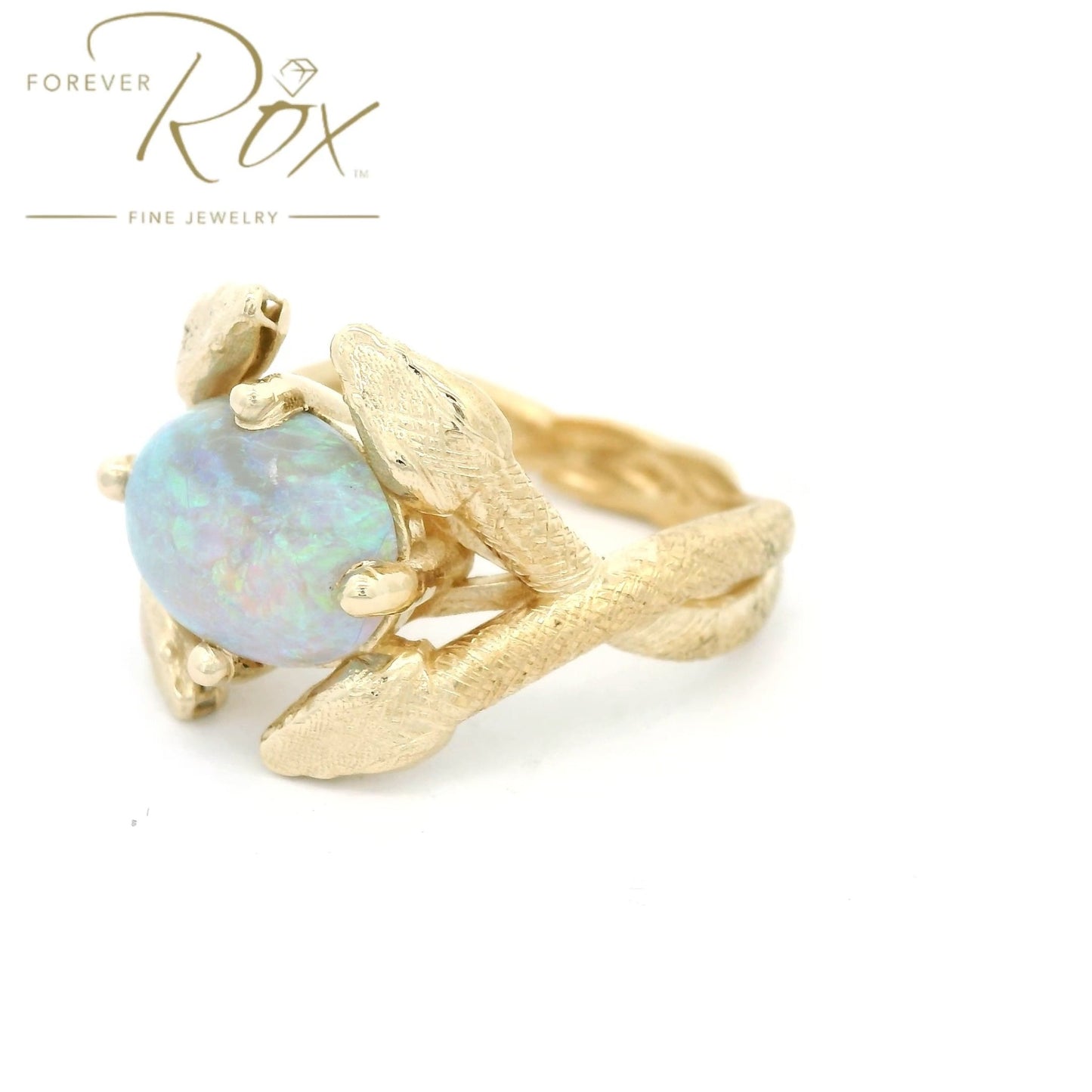 Custom Snake Opal Ring - Forever Rox