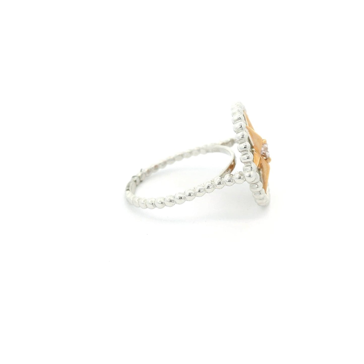 Custom Star Ring With Light Pink Diamond - Forever Rox Fine Jewelry