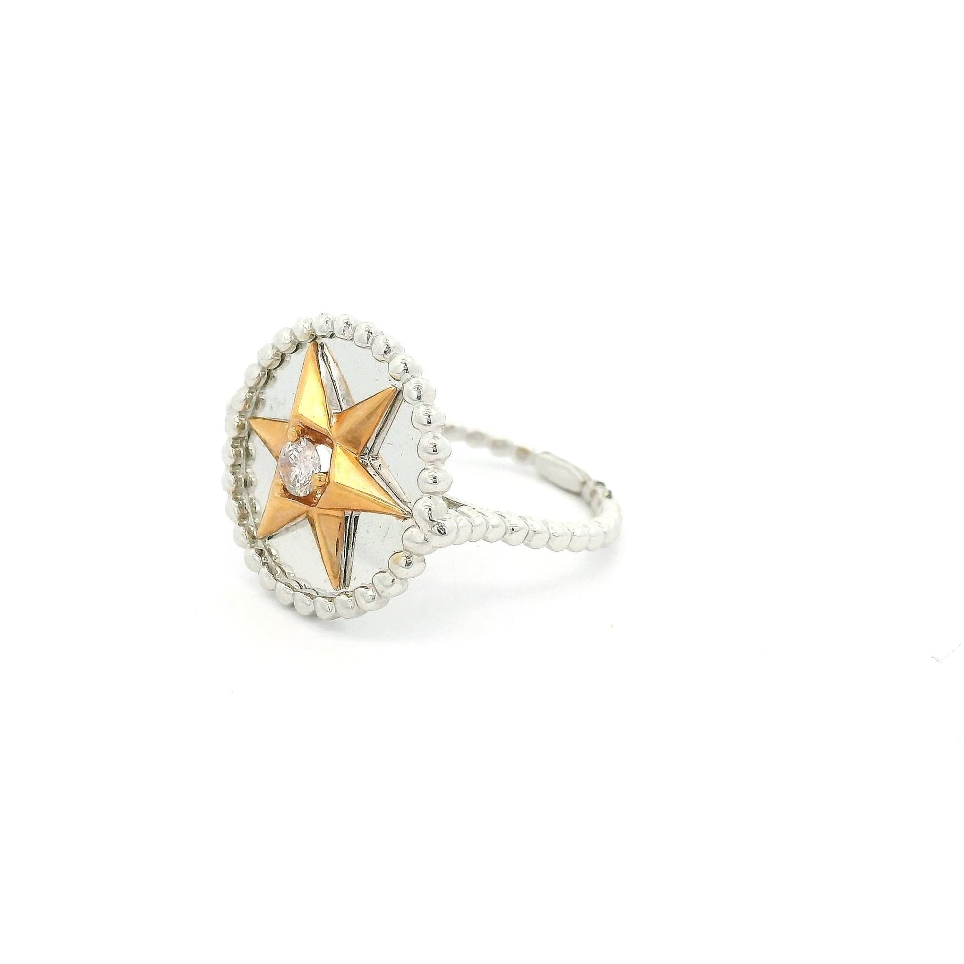 Custom Star Ring With Light Pink Diamond - Forever Rox Fine Jewelry