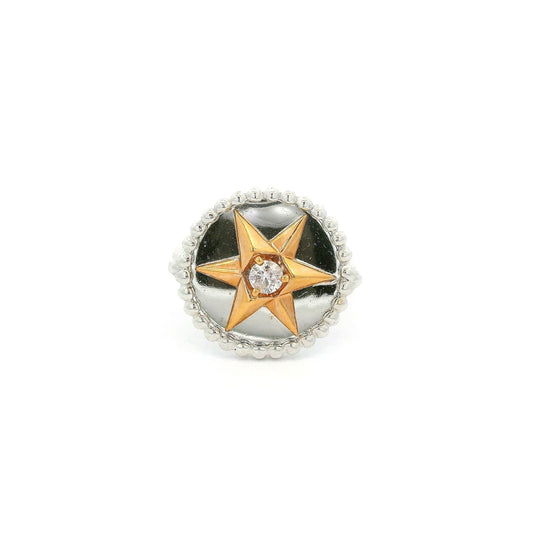 Custom Star Ring With Light Pink Diamond - Forever Rox Fine Jewelry