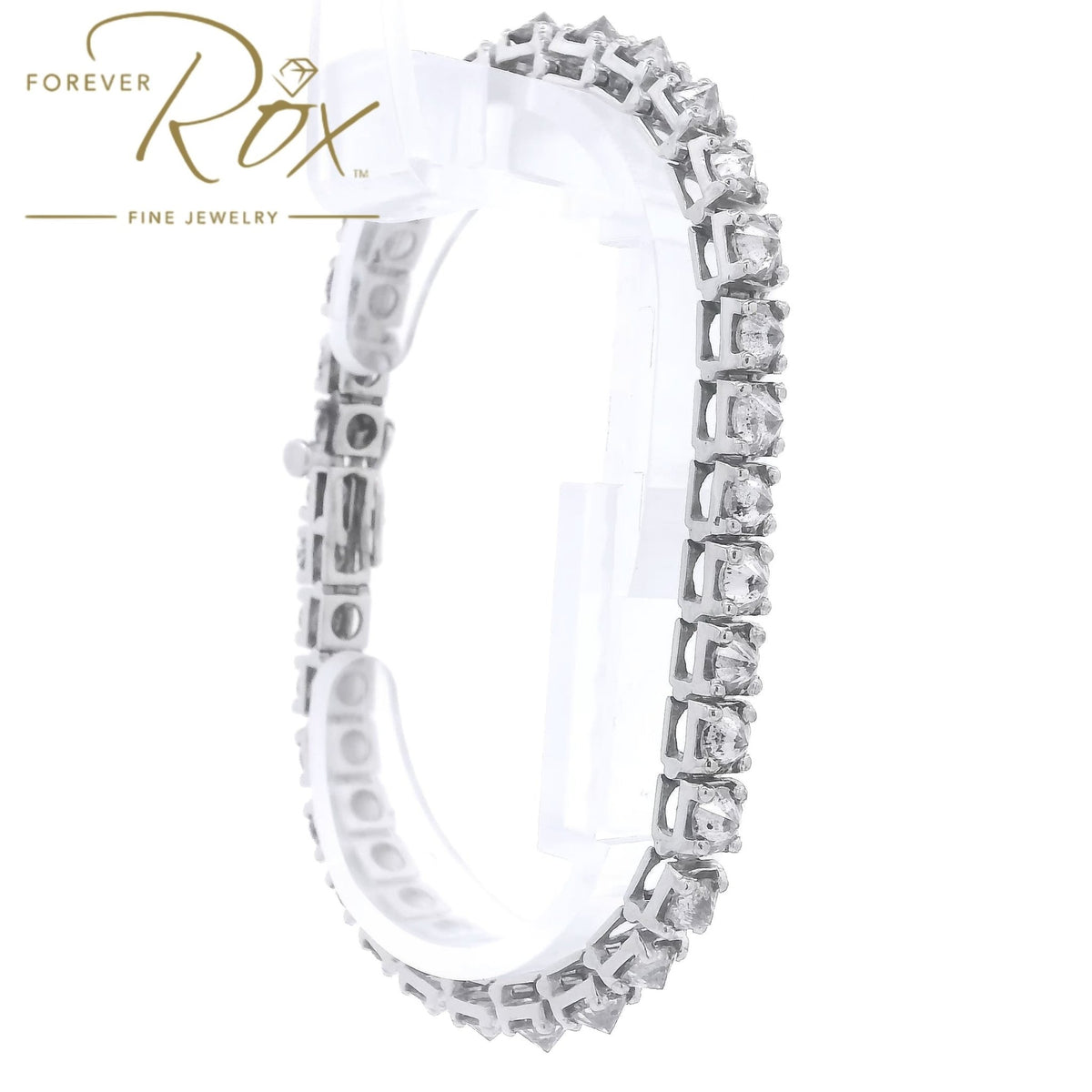 Custom Upsidedown Set Diamond Tennis Bracelet - Forever Rox Fine Jewelry