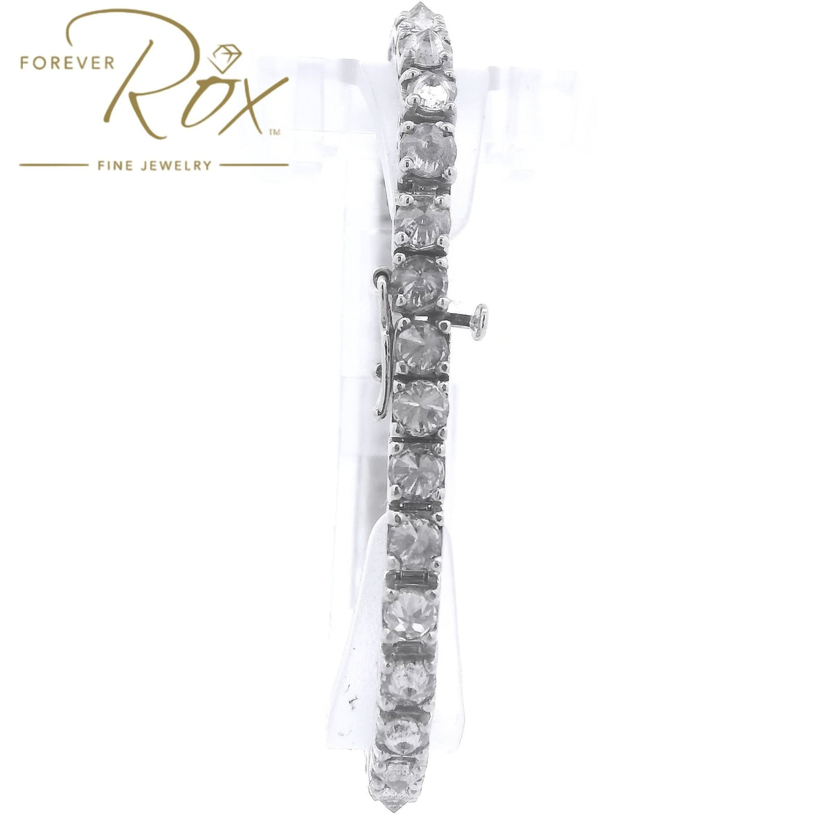 Custom Upsidedown Set Diamond Tennis Bracelet - Forever Rox Fine Jewelry