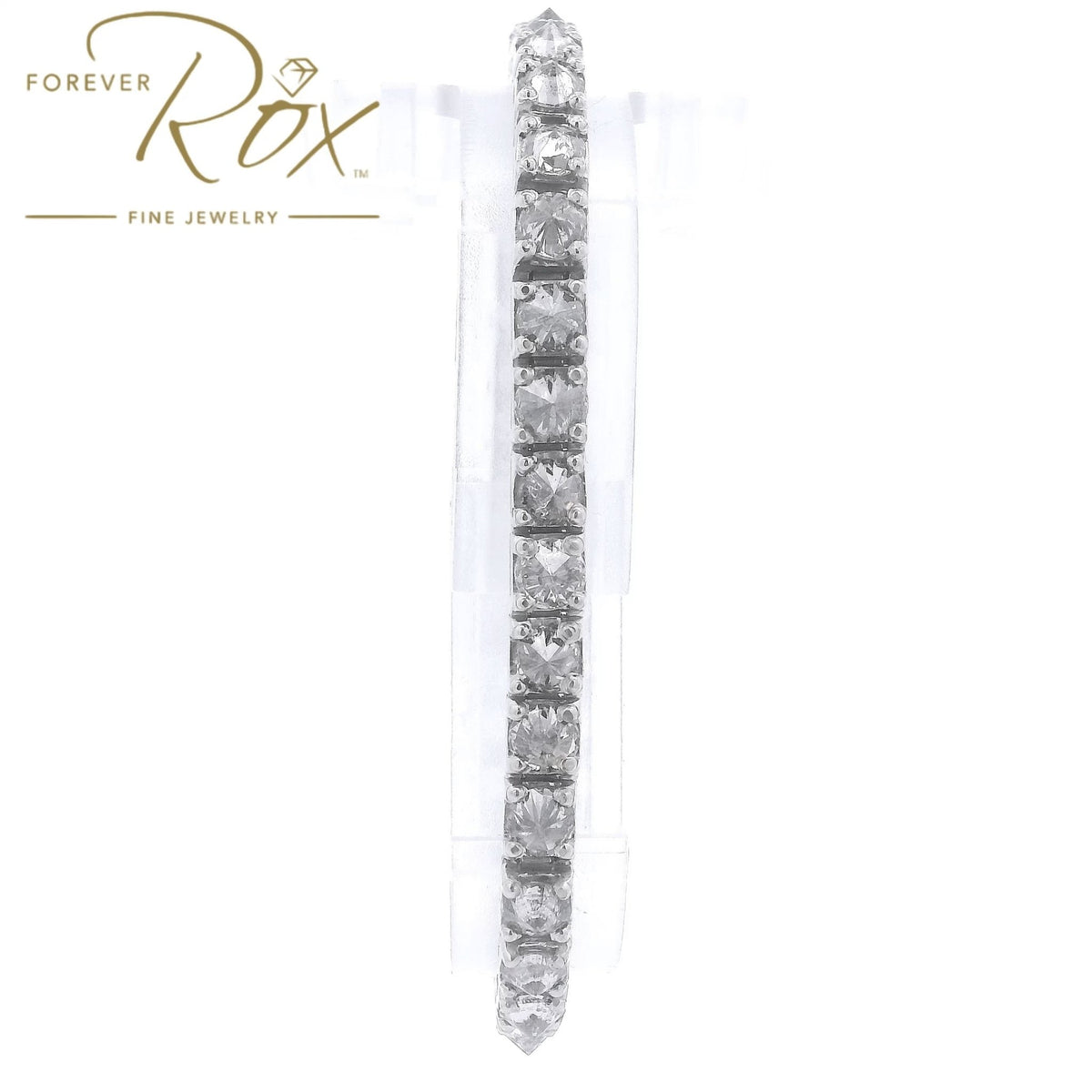 Custom Upsidedown Set Diamond Tennis Bracelet - Forever Rox Fine Jewelry