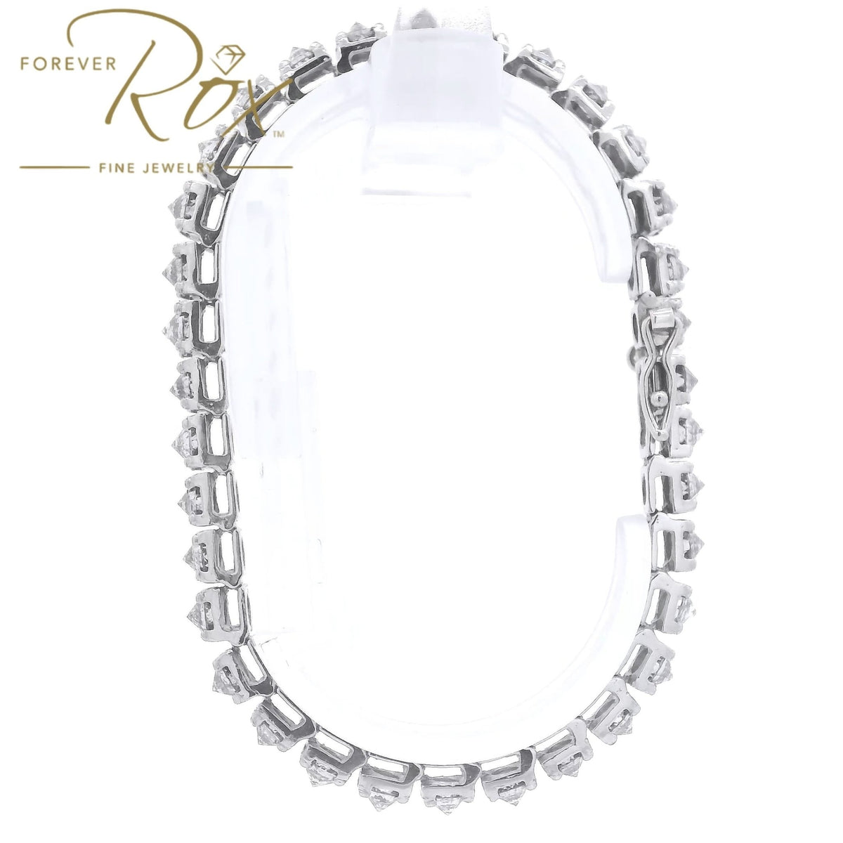 Custom Upsidedown Set Diamond Tennis Bracelet - Forever Rox Fine Jewelry