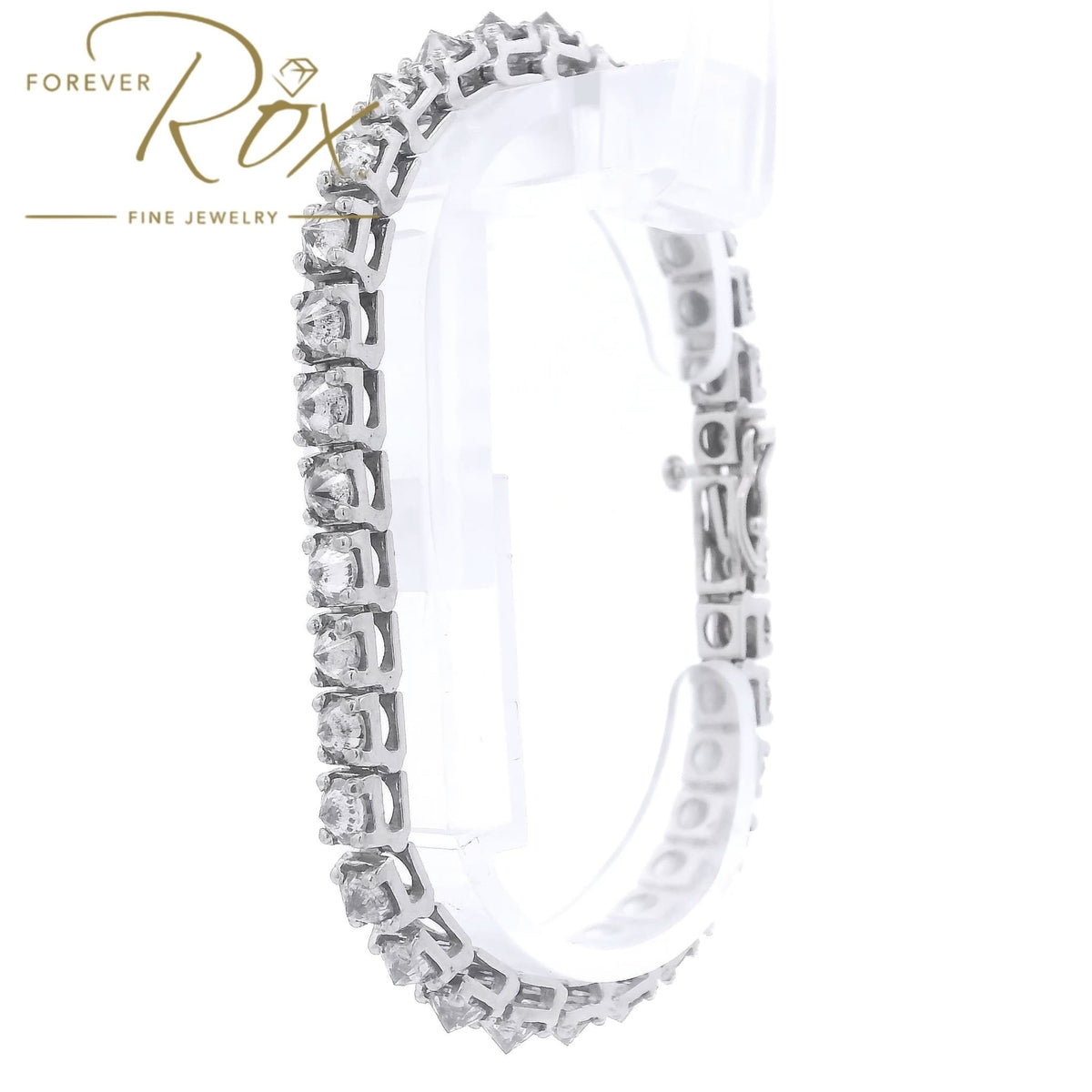 Custom Upsidedown Set Diamond Tennis Bracelet - Forever Rox Fine Jewelry