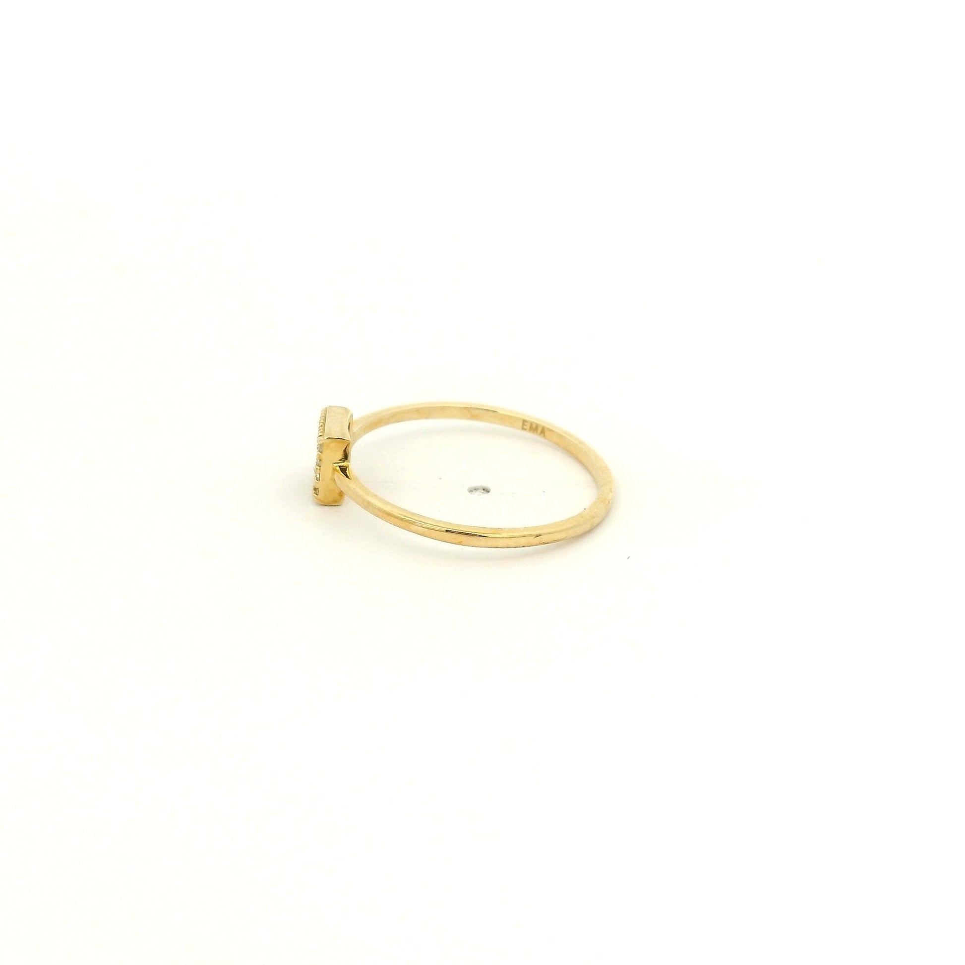 Dainty Pavé Diamond Square Ring - Forever Rox Fine Jewelry