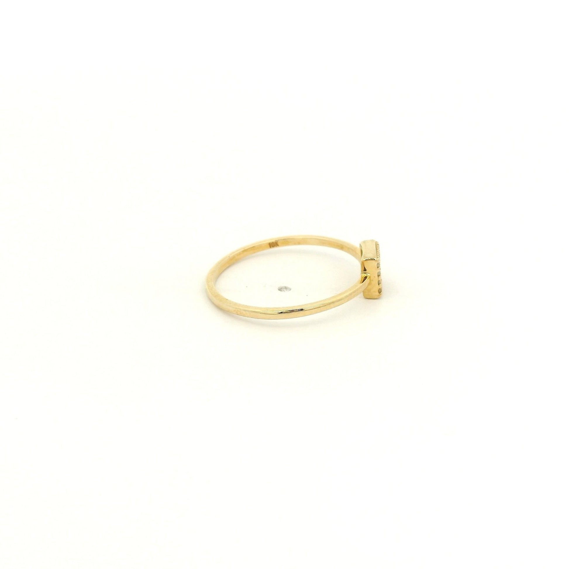 Dainty Pavé Diamond Square Ring - Forever Rox Fine Jewelry