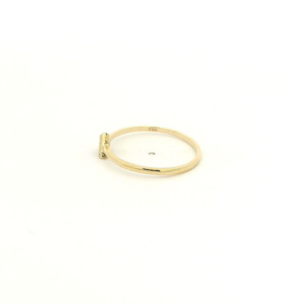 Dainty Pavé Set Diamond Triangle Ring - Forever Rox Fine Jewelry