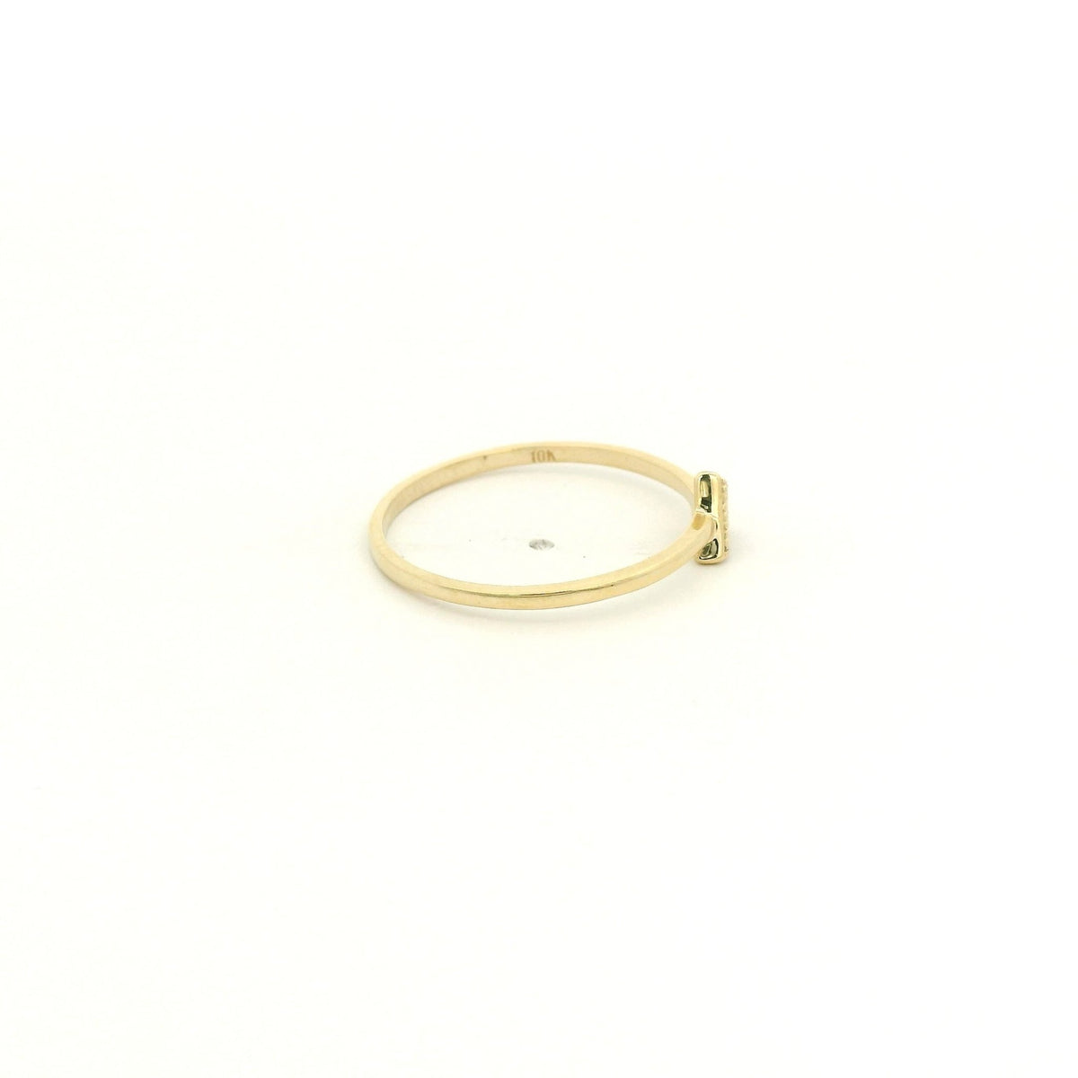 Dainty Pavé Set Diamond Triangle Ring - Forever Rox Fine Jewelry