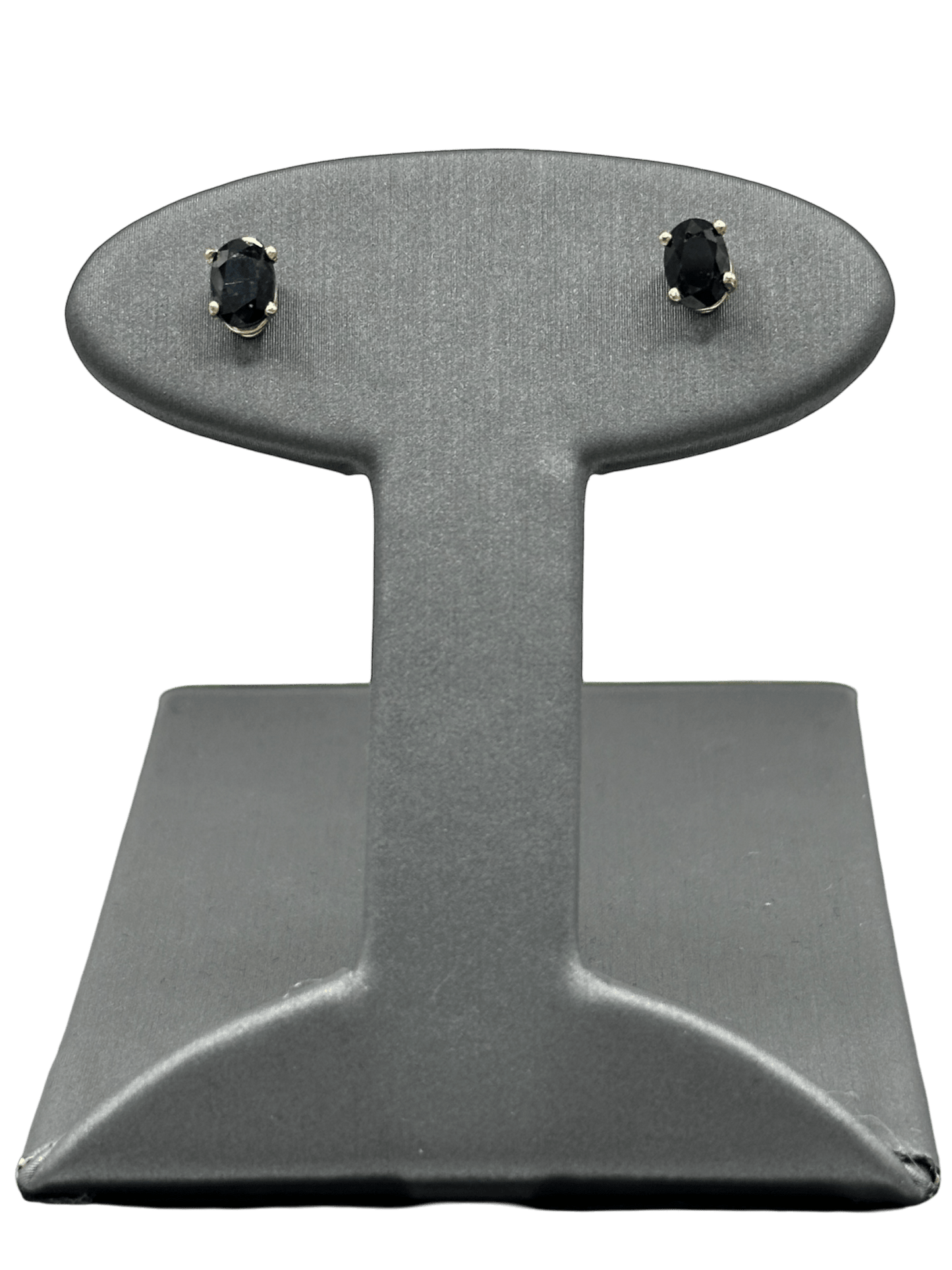 Dark Blue Oval Sapphire Studs - Forever Rox