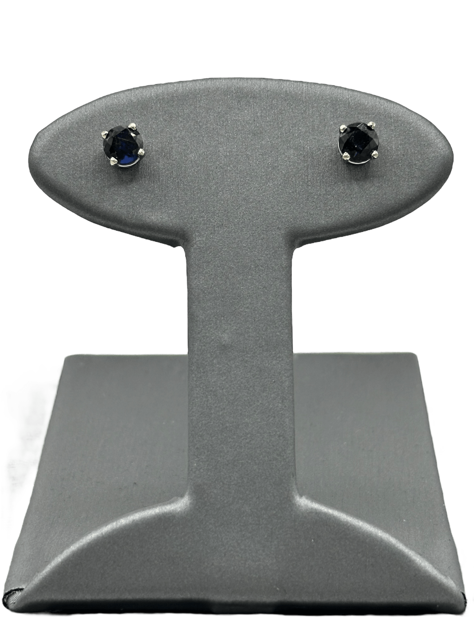 Dark Blue Sapphire Studs - Forever Rox