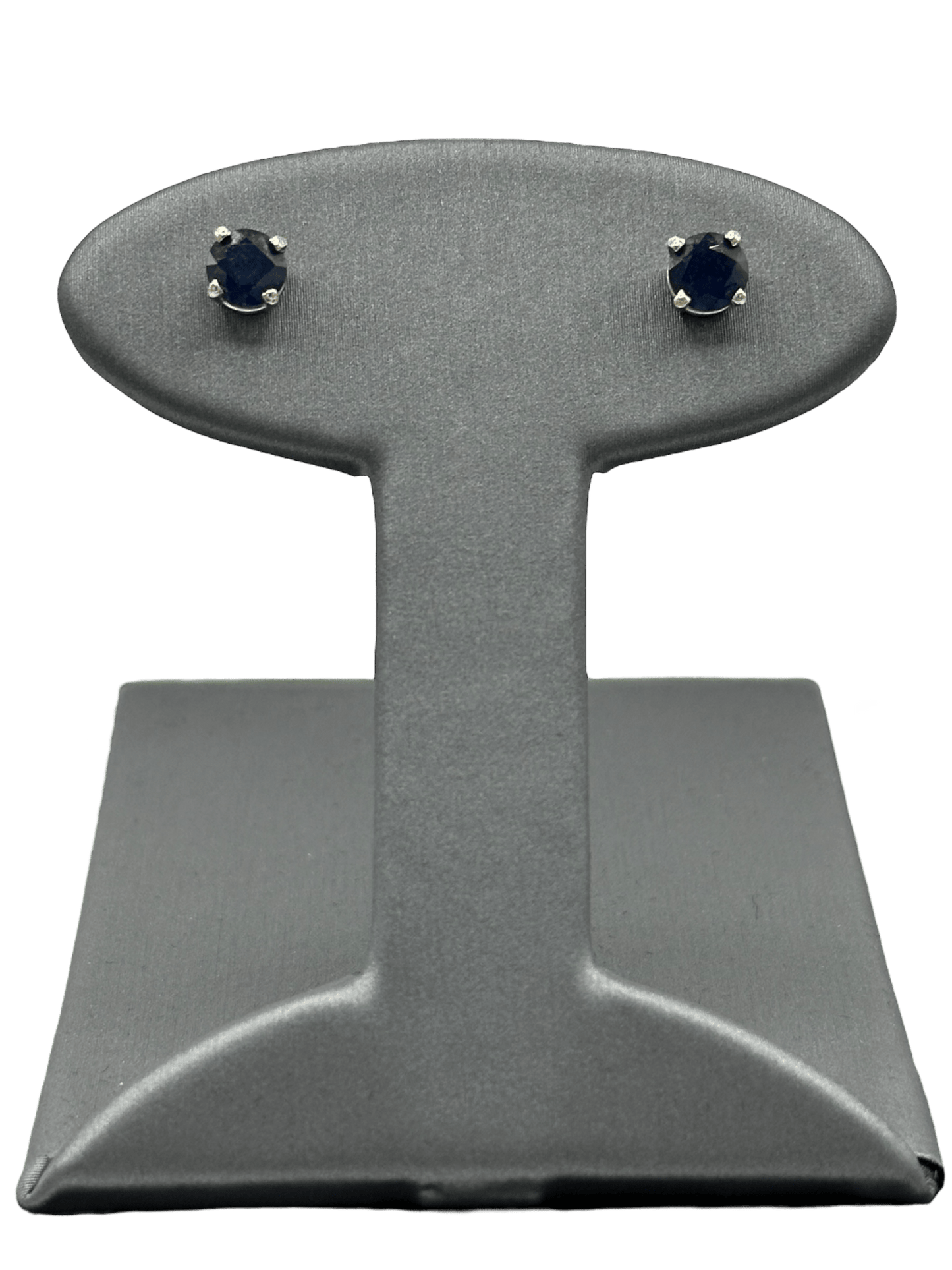Dark Blue Sapphire Studs - Forever Rox