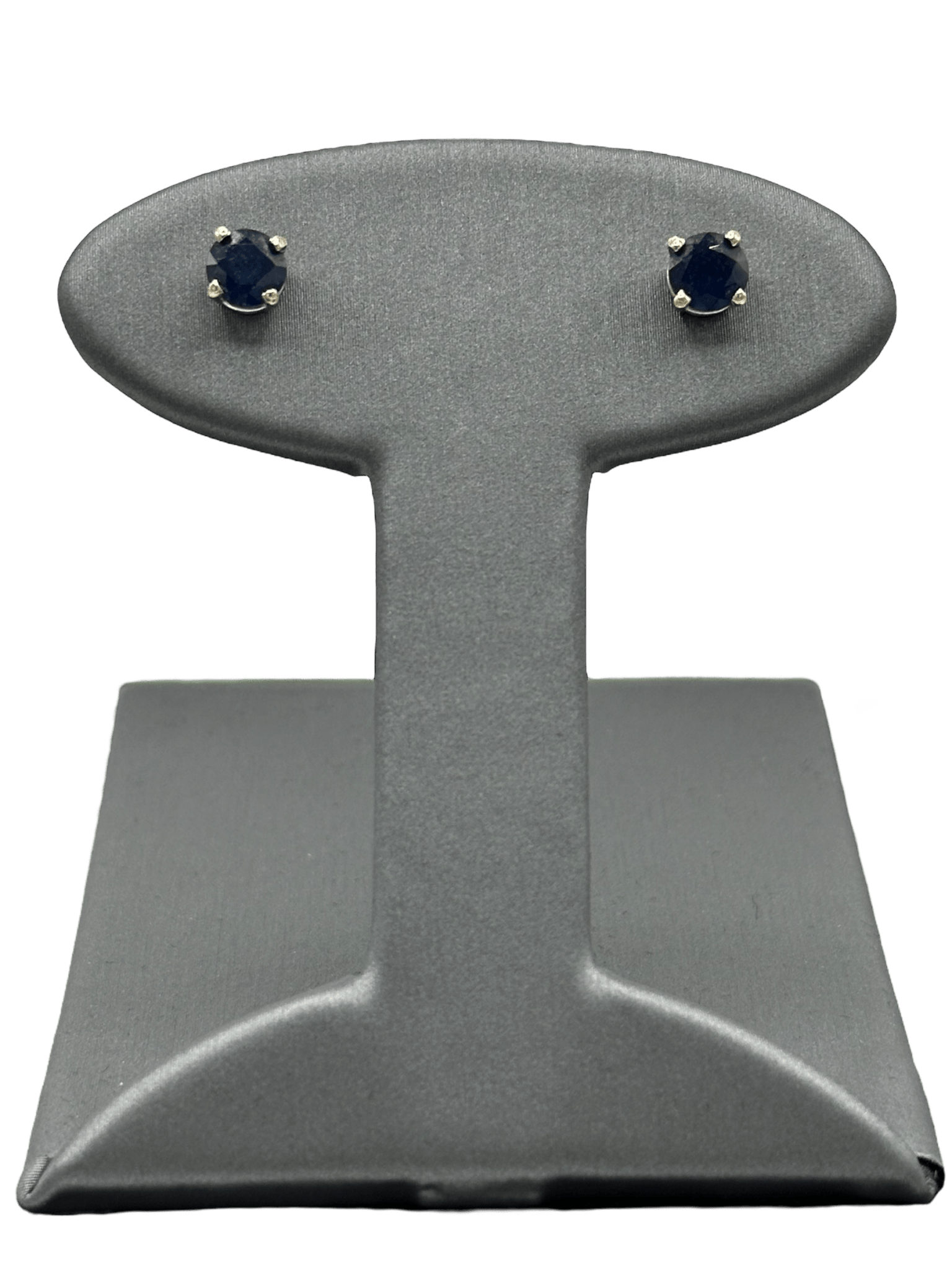 Dark Blue Sapphire Studs - Forever Rox