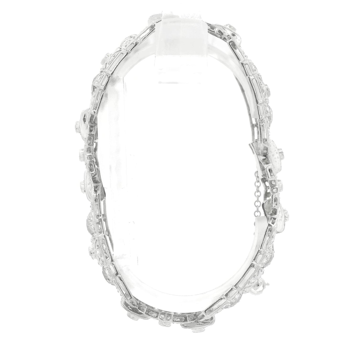 Diamond Art Deco Platinum Bracelet - Forever Rox Fine Jewelry
