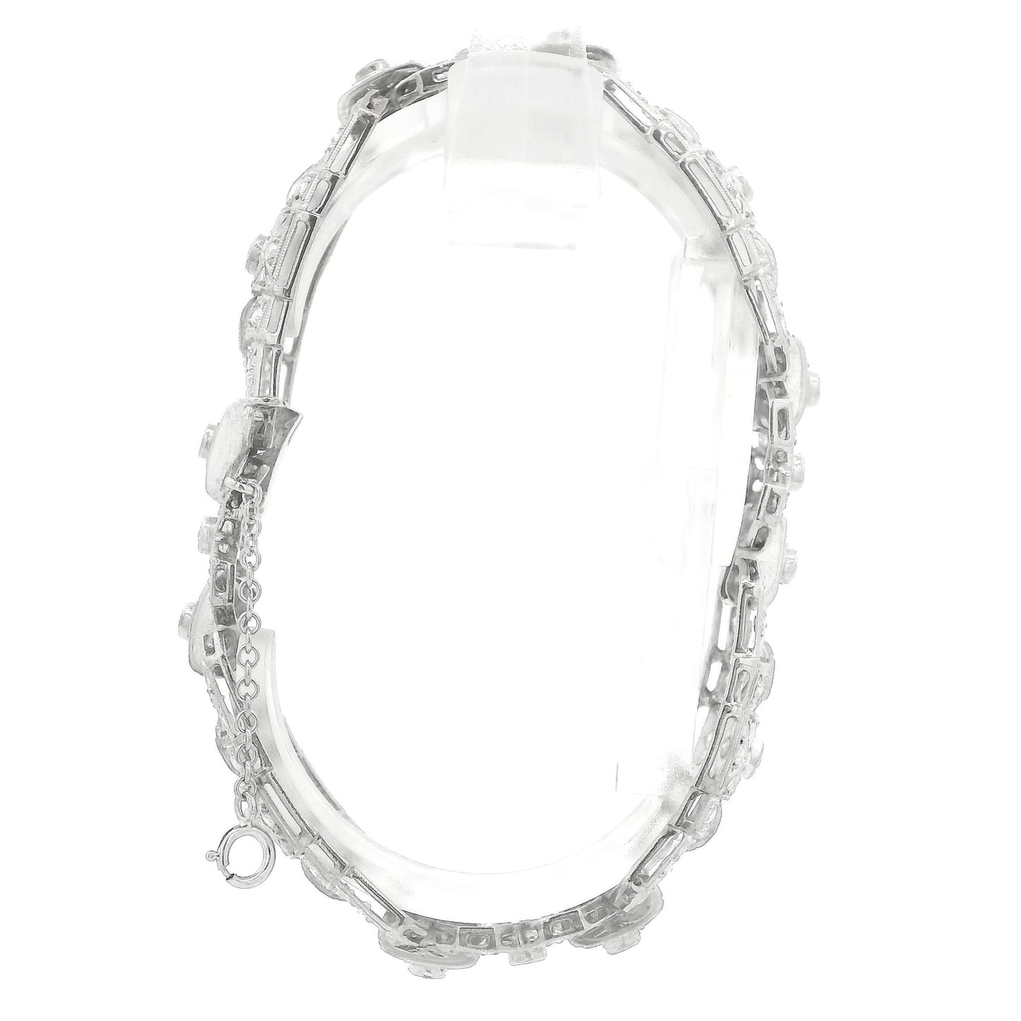 Diamond Art Deco Platinum Bracelet - Forever Rox Fine Jewelry