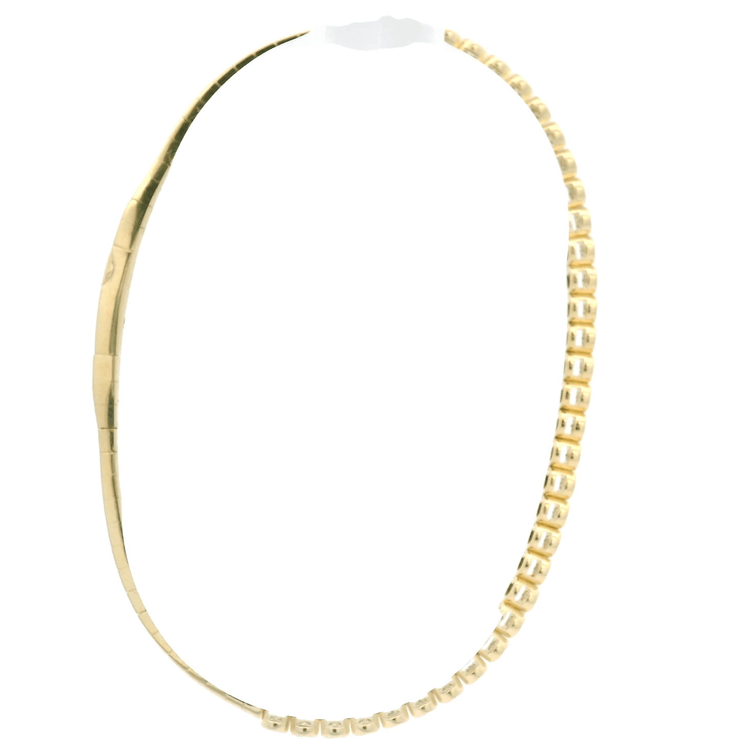 Diamond Bangle With Milgrain Bezels - Forever Rox