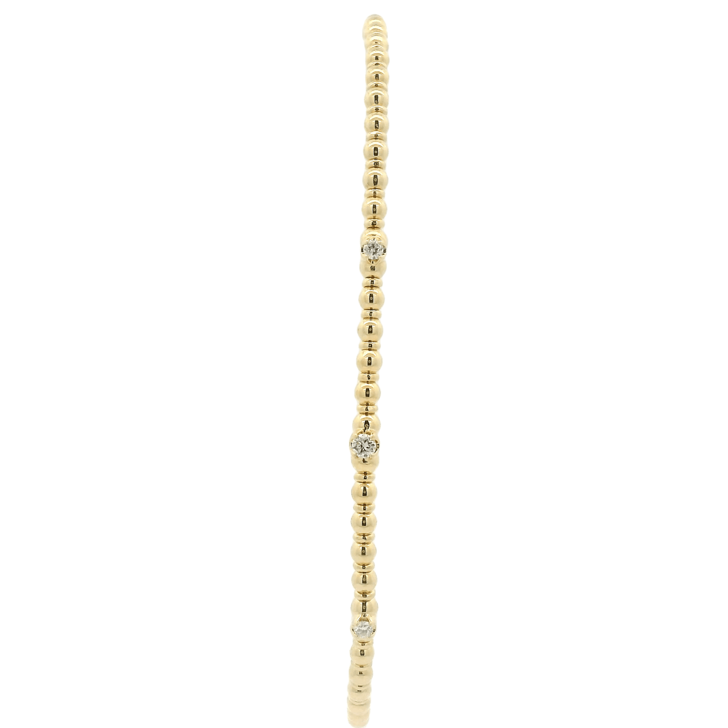 Diamond & Bead Bangle - Forever Rox