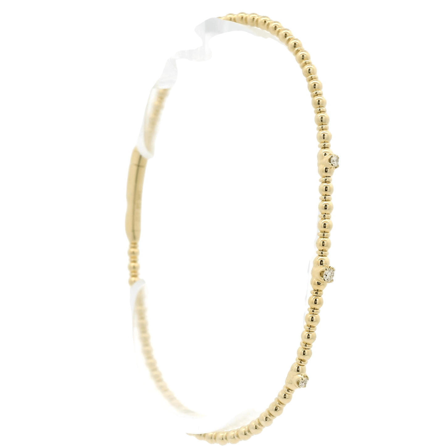 Diamond & Bead Bangle - Forever Rox