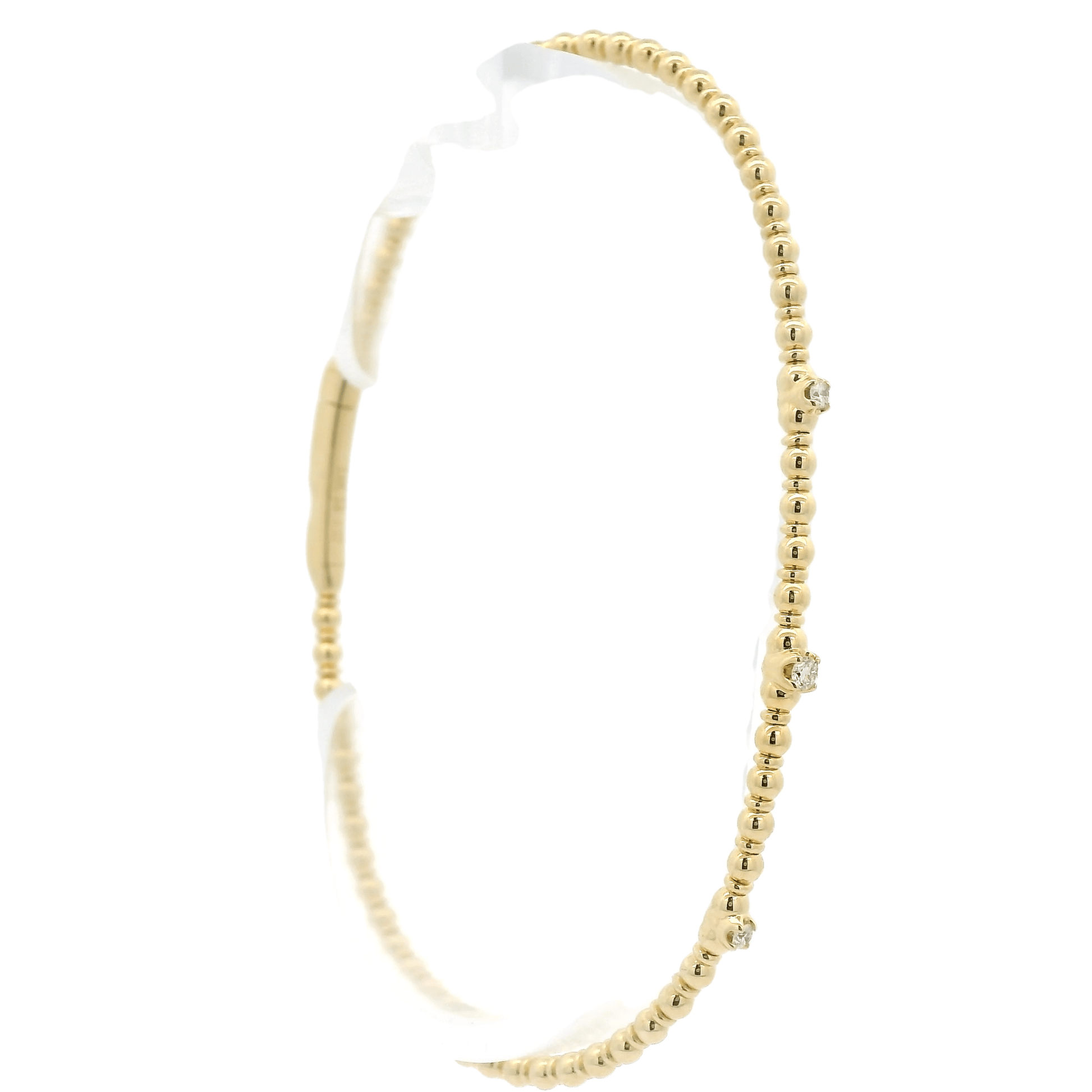 Diamond & Bead Bangle - Forever Rox
