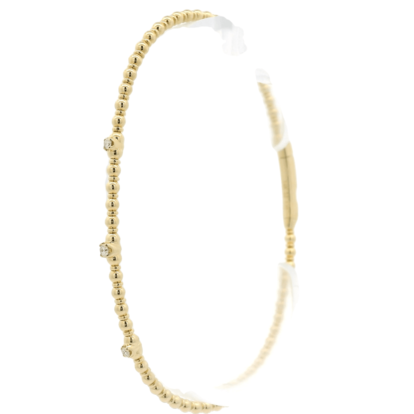 Diamond & Bead Bangle - Forever Rox