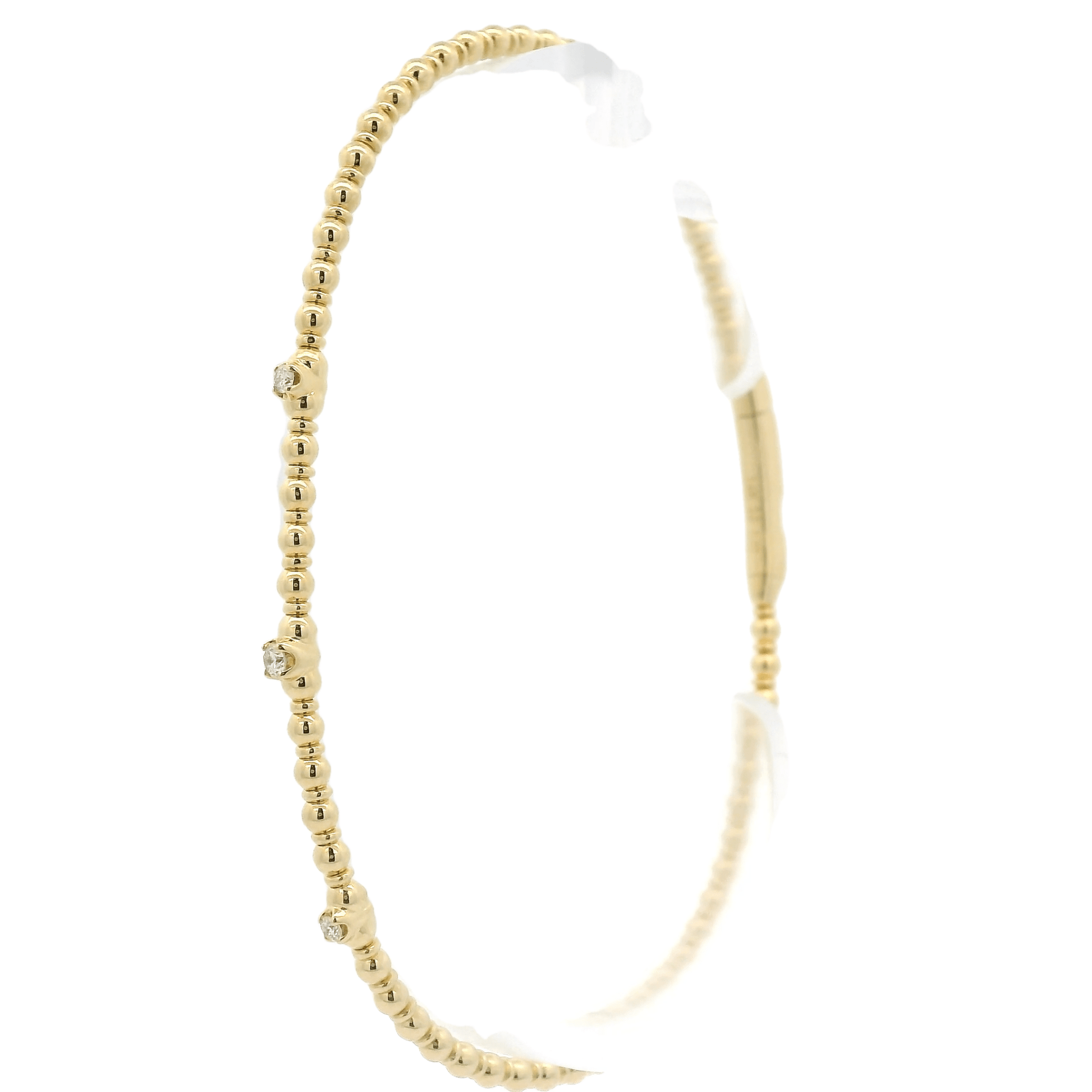 Diamond & Bead Bangle - Forever Rox