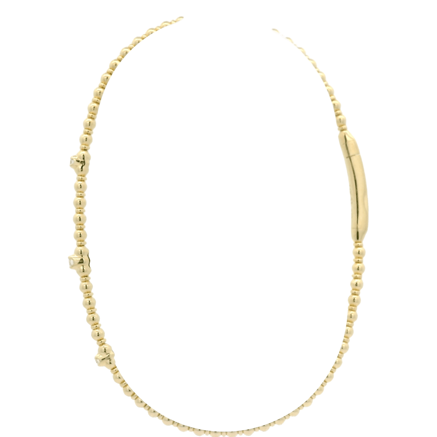 Diamond & Bead Bangle - Forever Rox