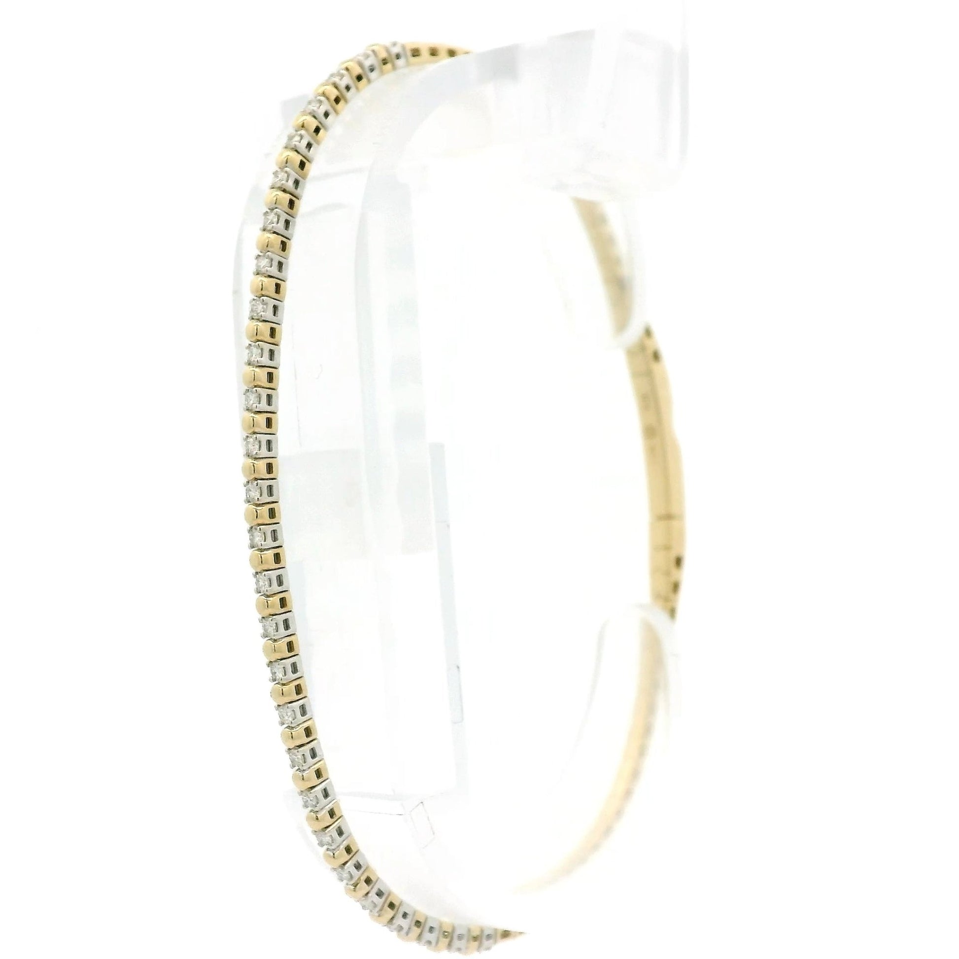 Diamond & Bead Flex Bangle - Forever Rox