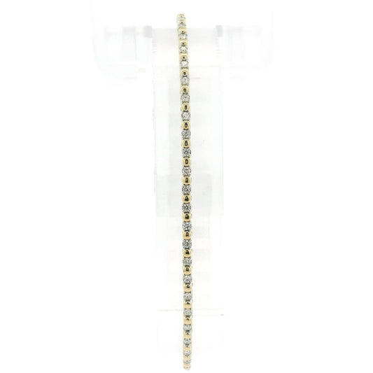 Diamond & Bead Flex Bangle - Forever Rox