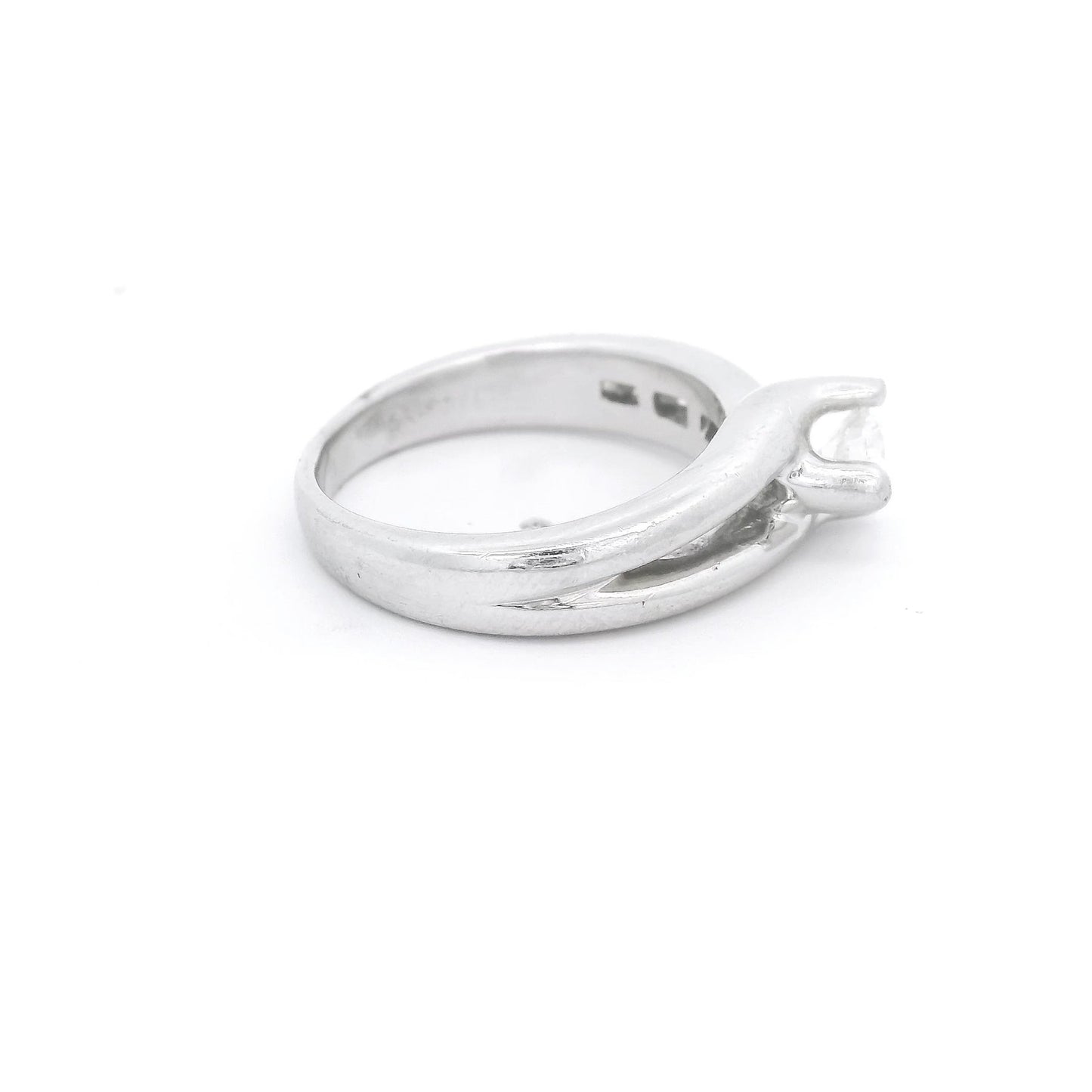 Diamond Bridal Ring with Chennel Set Diamonds - Forever Rox Fine Jewelry