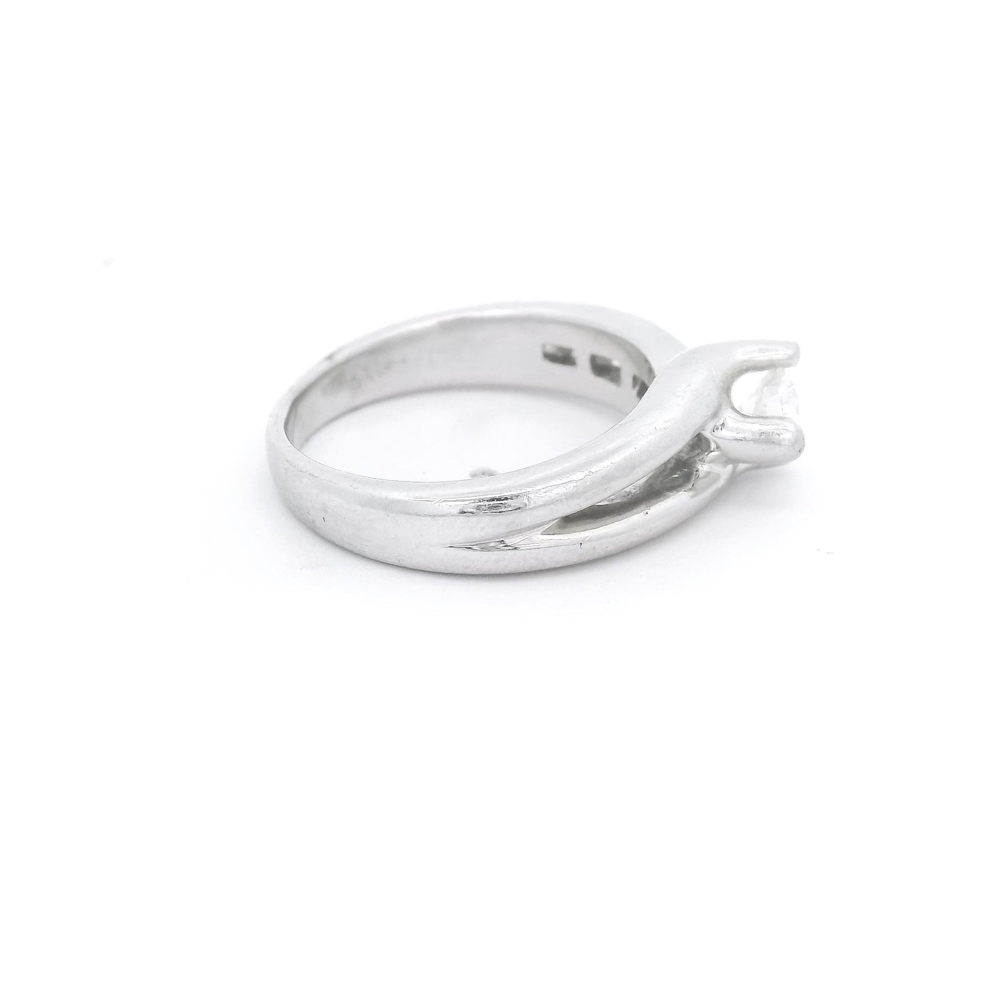 Diamond Bridal Ring with Chennel Set Diamonds - Forever Rox Fine Jewelry