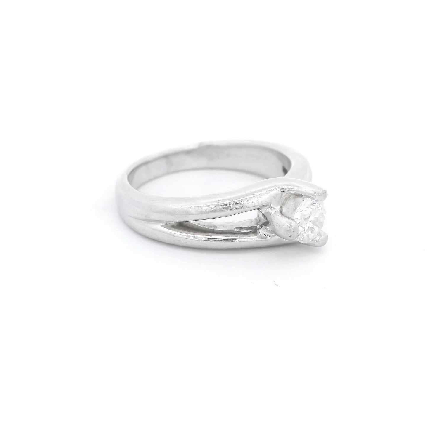 Diamond Bridal Ring with Chennel Set Diamonds - Forever Rox Fine Jewelry