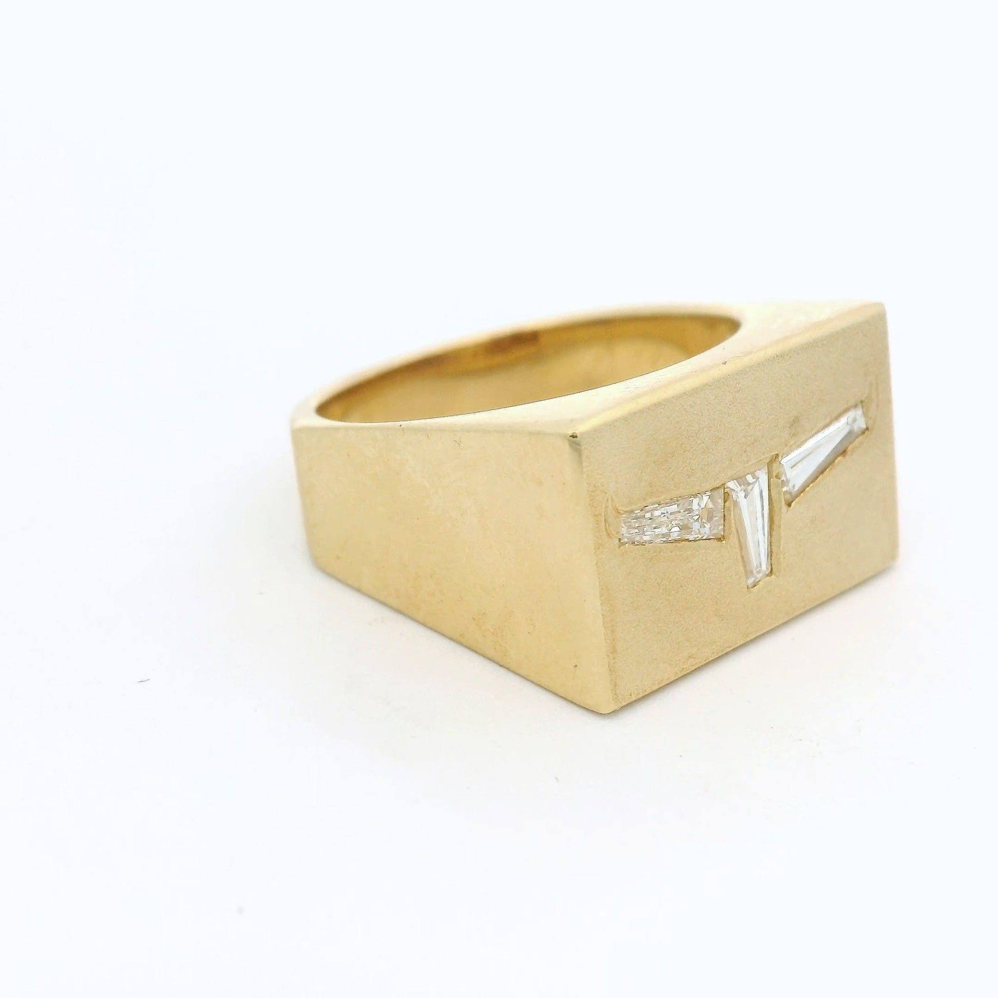 Diamond Bull Head Mens Ring - Forever Rox