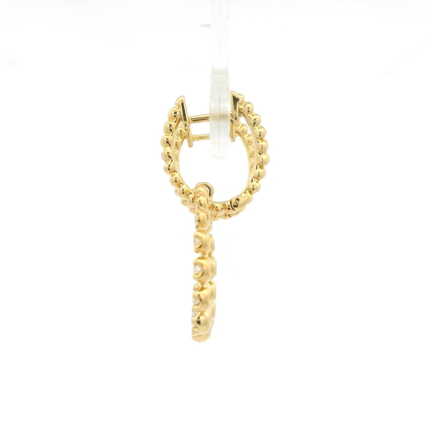 Diamond Circle Dangle Earrings - Forever Rox Fine Jewelry