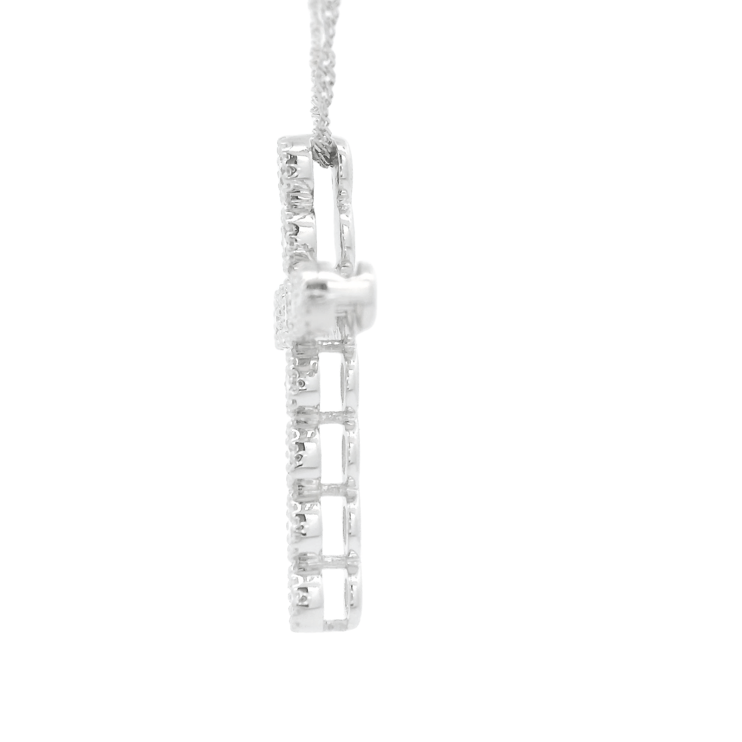 Diamond Cross With Milgrain Bezels - Forever Rox