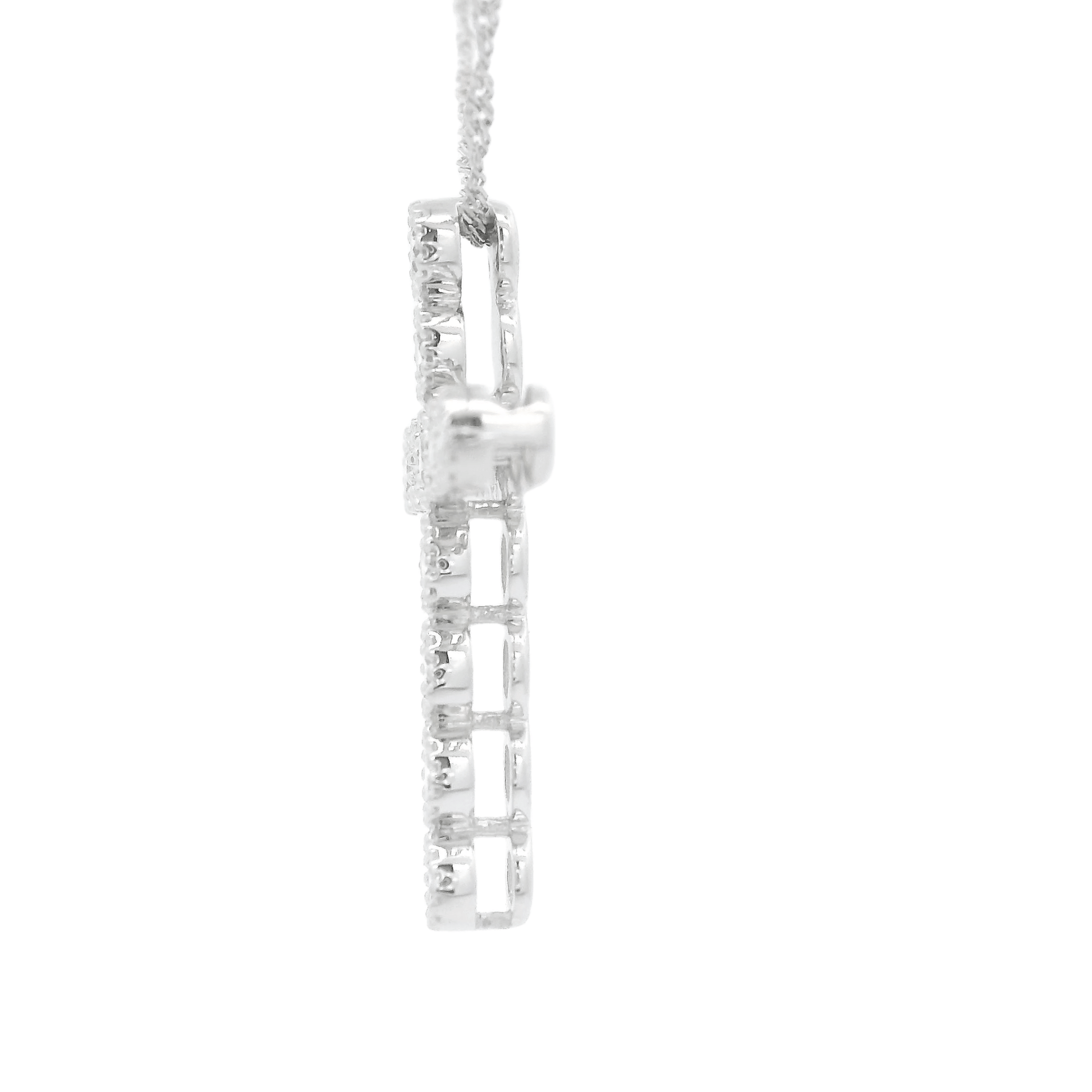 Diamond Cross With Milgrain Bezels - Forever Rox