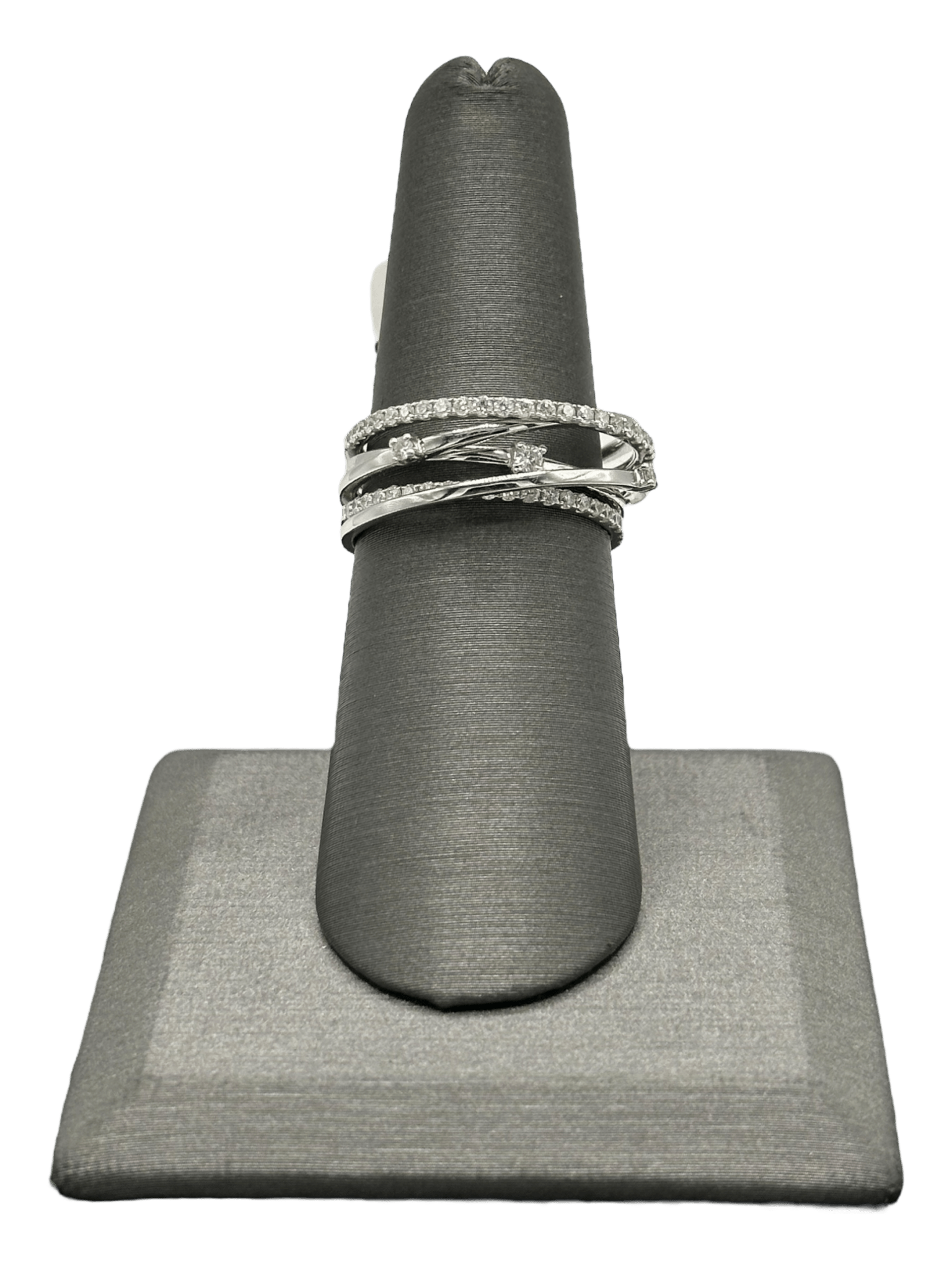 Diamond Crossover Ring - Forever Rox