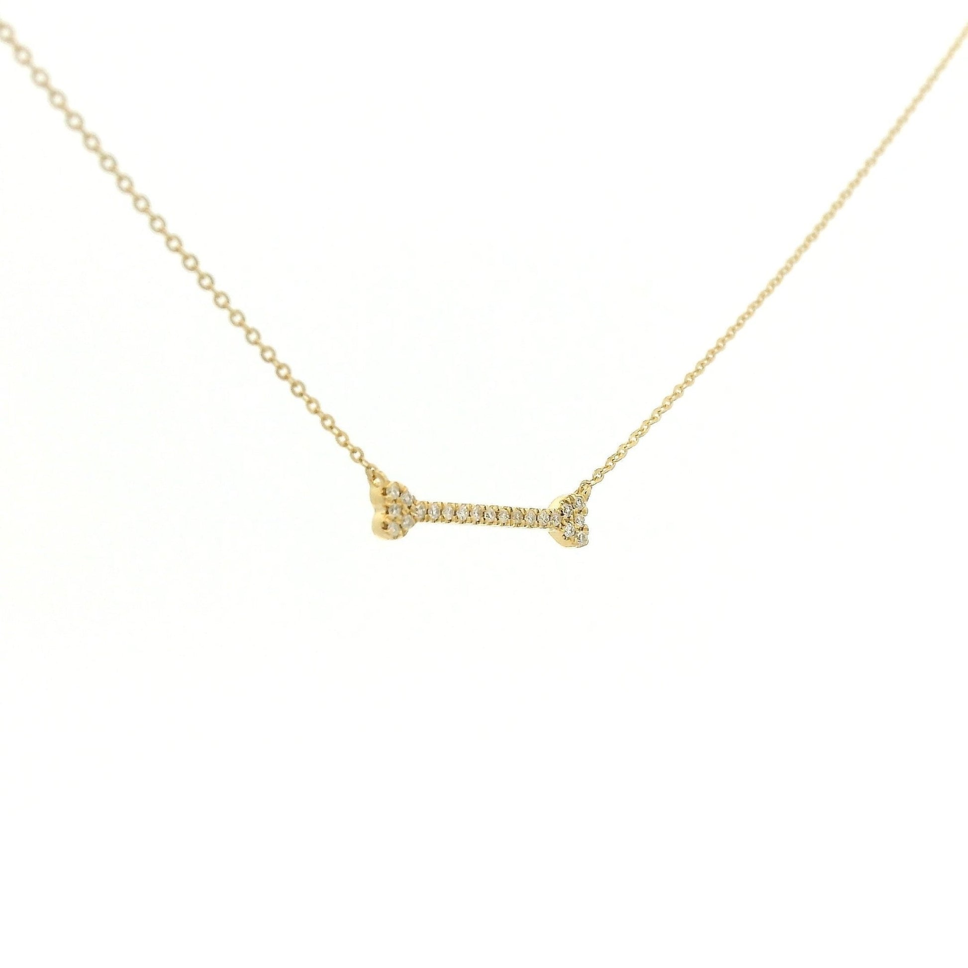Diamond Dog Bone Pendants - Forever Rox Fine Jewelry