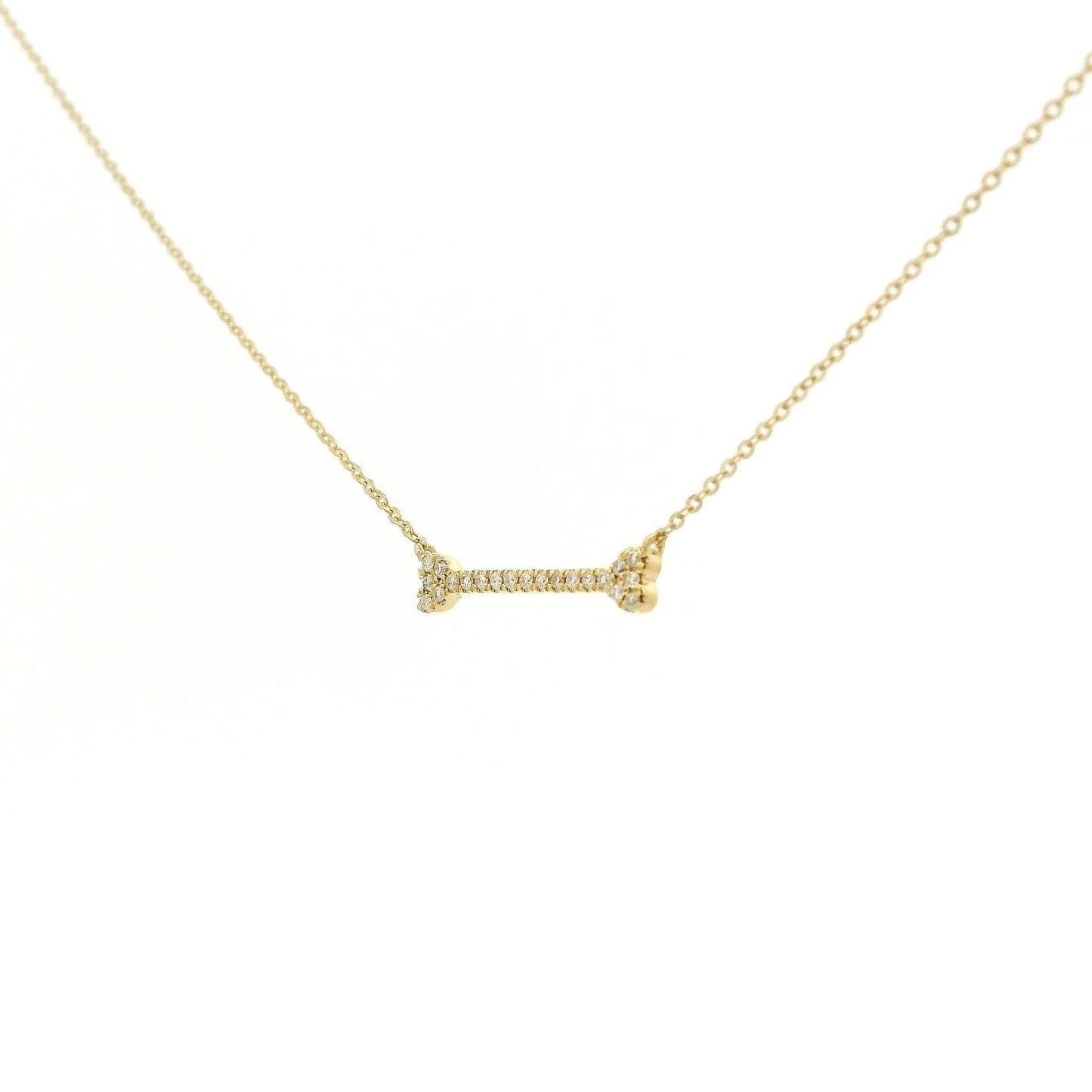 Diamond Dog Bone Pendants - Forever Rox Fine Jewelry