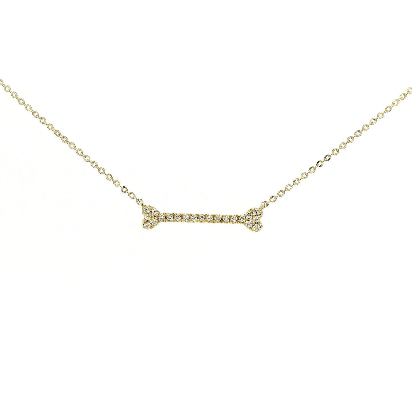 Diamond Dog Bone Pendants - Forever Rox Fine Jewelry