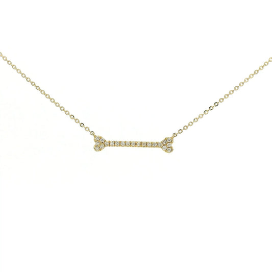 Diamond Dog Bone Pendants - Forever Rox Fine Jewelry