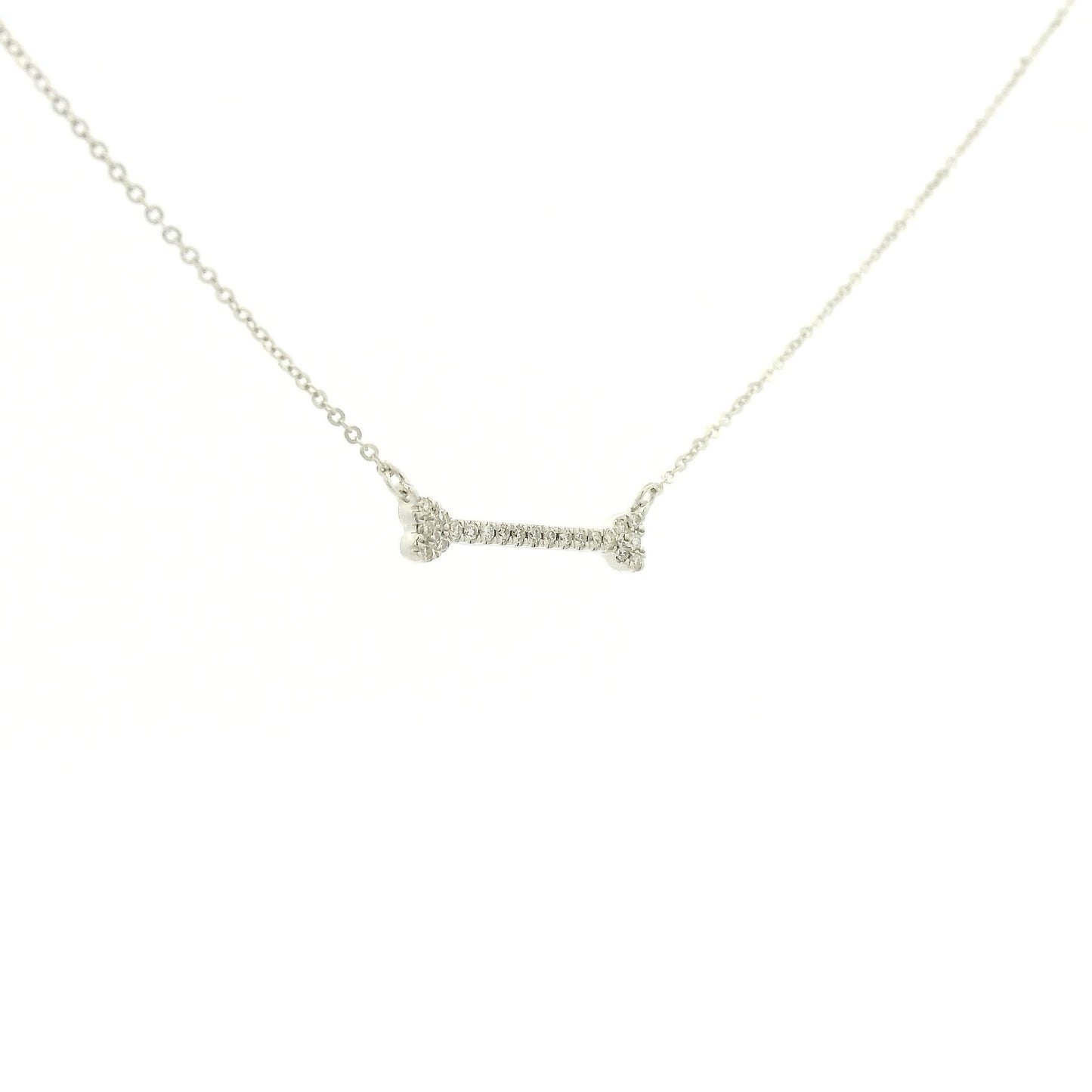 Diamond Dog Bone Pendants - Forever Rox Fine Jewelry