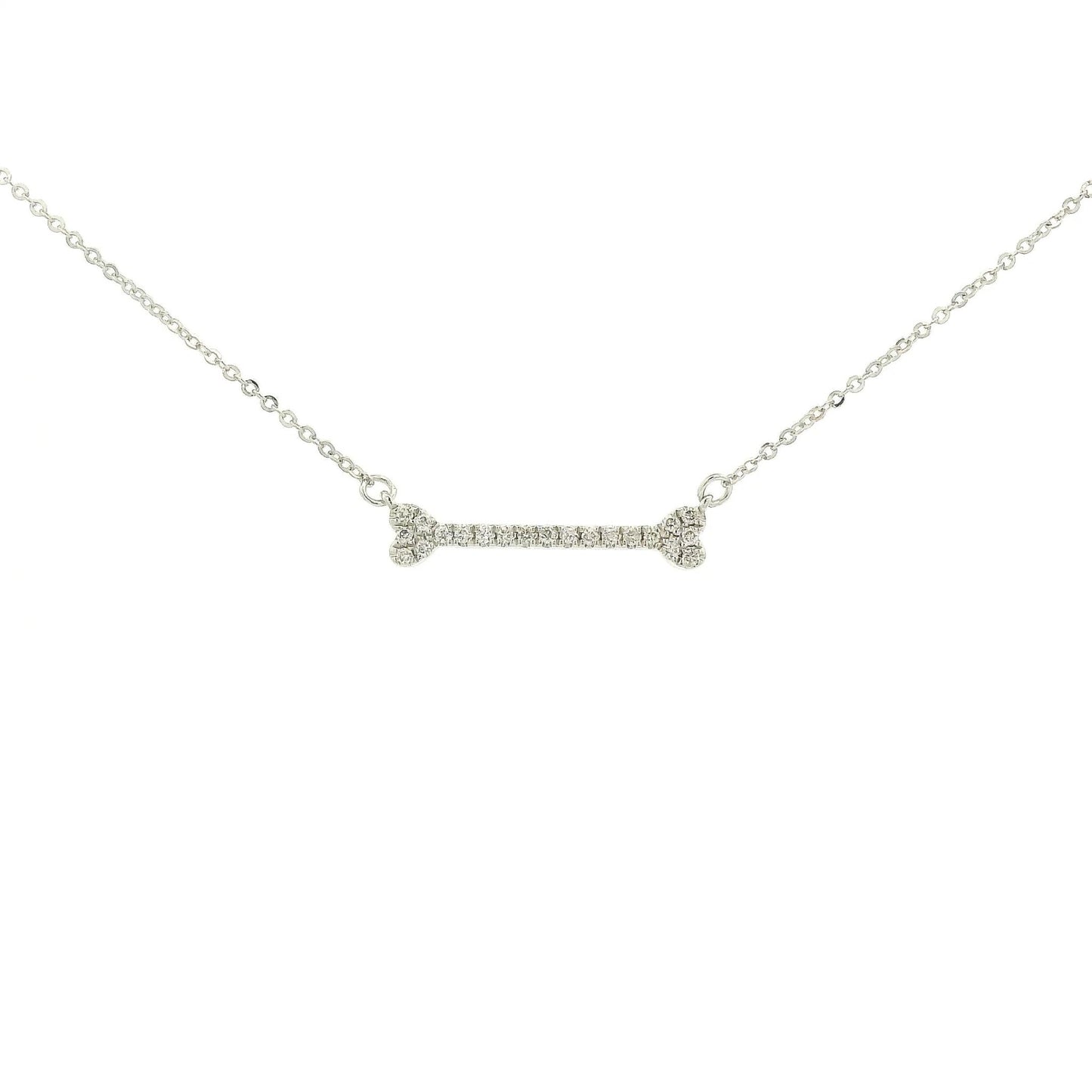 Diamond Dog Bone Pendants - Forever Rox Fine Jewelry